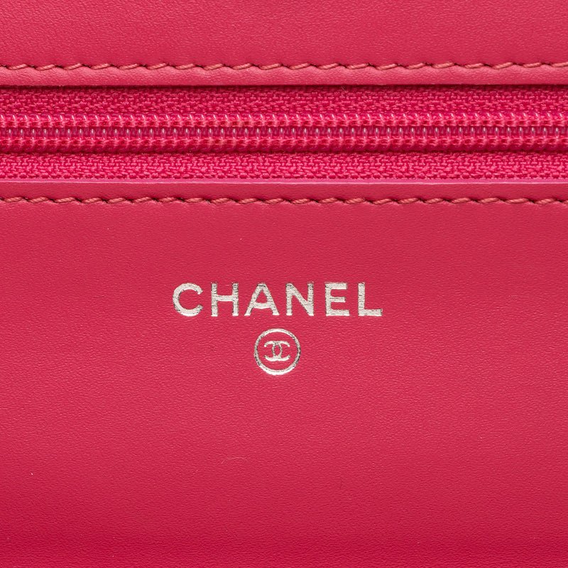 Chanel Patent Leather Classic Wallet on Chain (SHF-13OxMa)