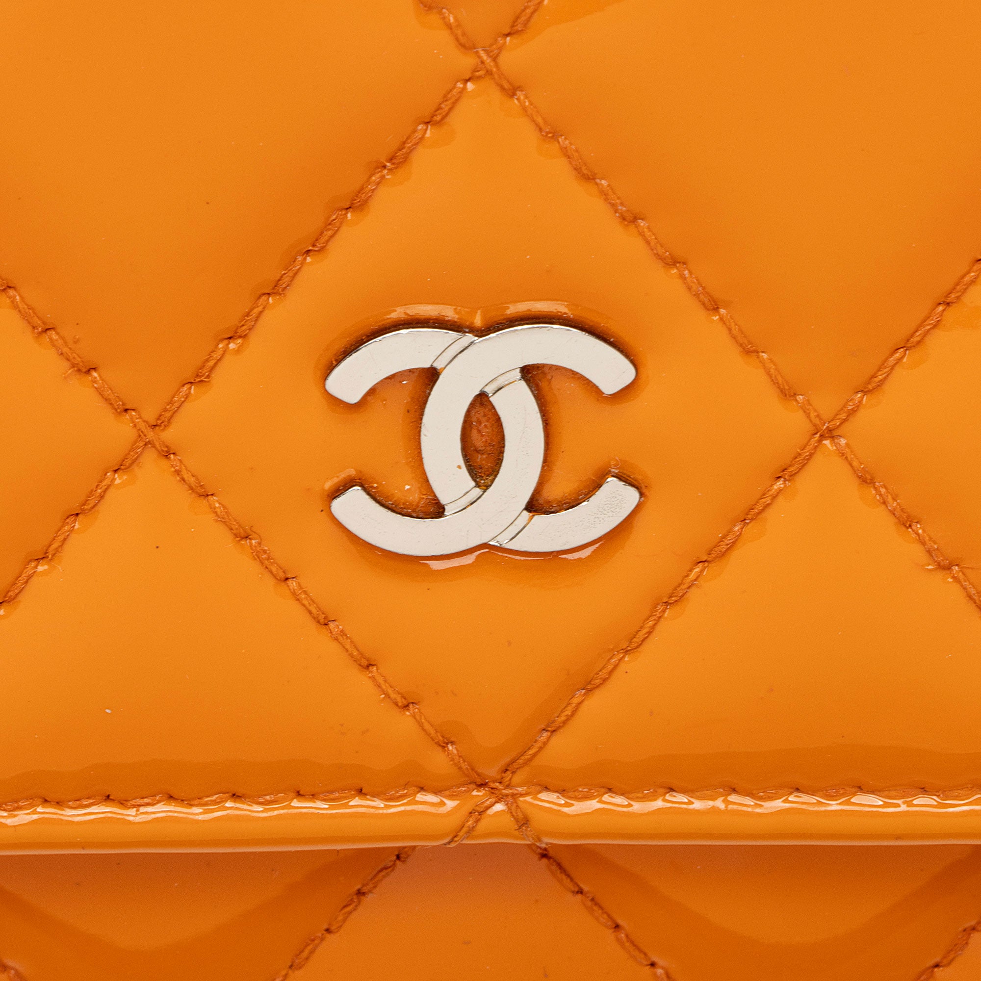 Chanel Patent Leather Classic Wallet on Chain