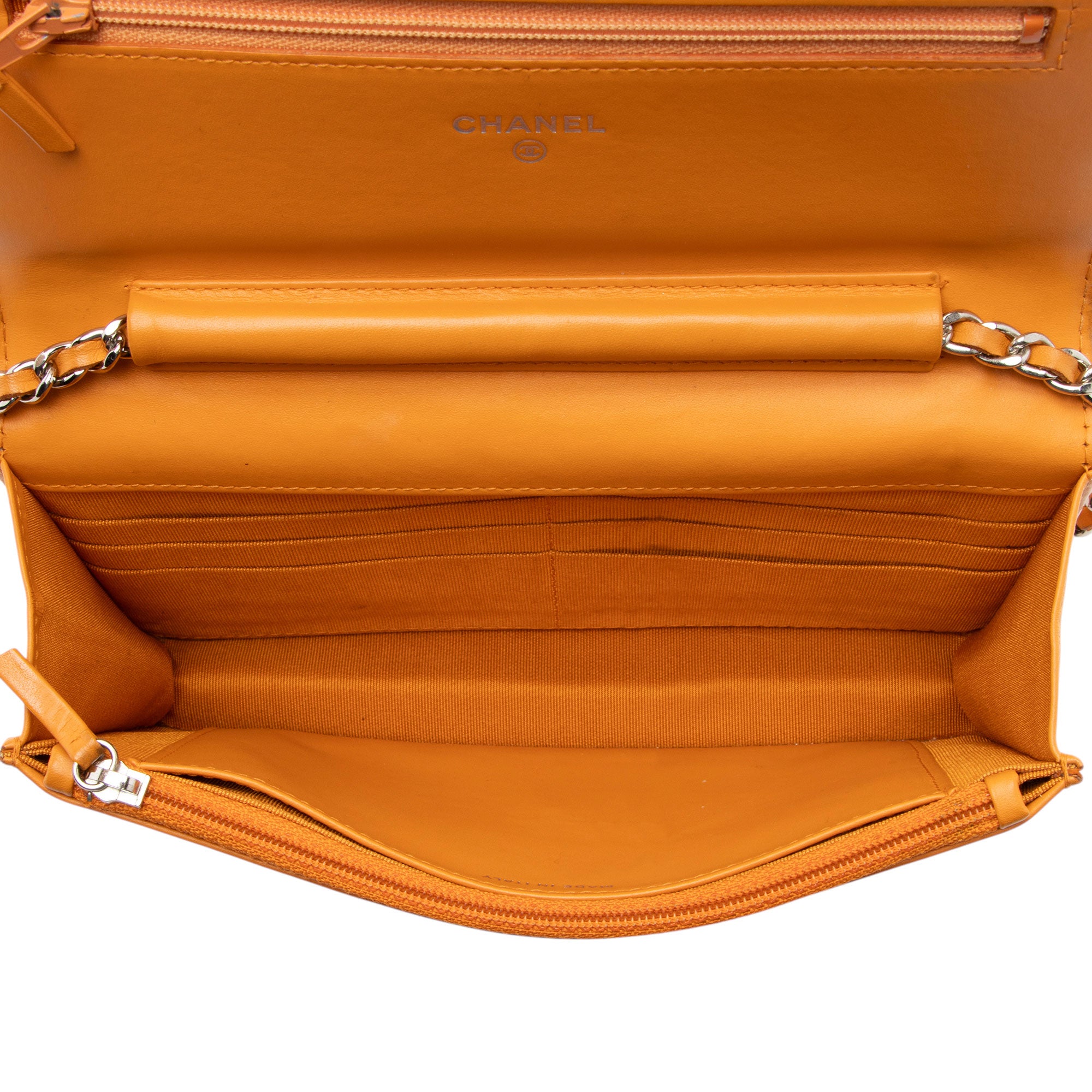 Chanel Patent Leather Classic Wallet on Chain