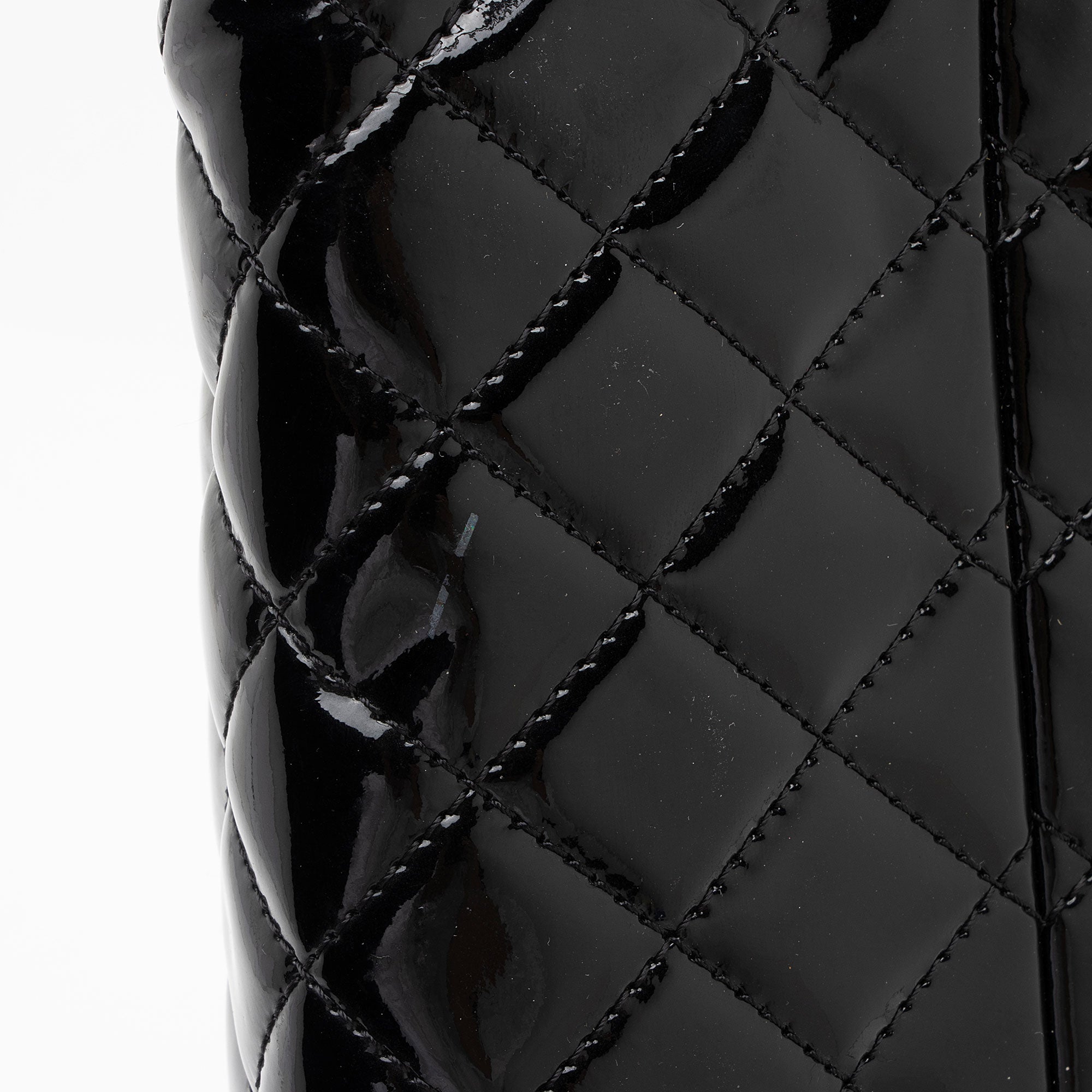 Chanel Patent Leather Just Mademoiselle Bowler Bag (SHF-HYGAdd)