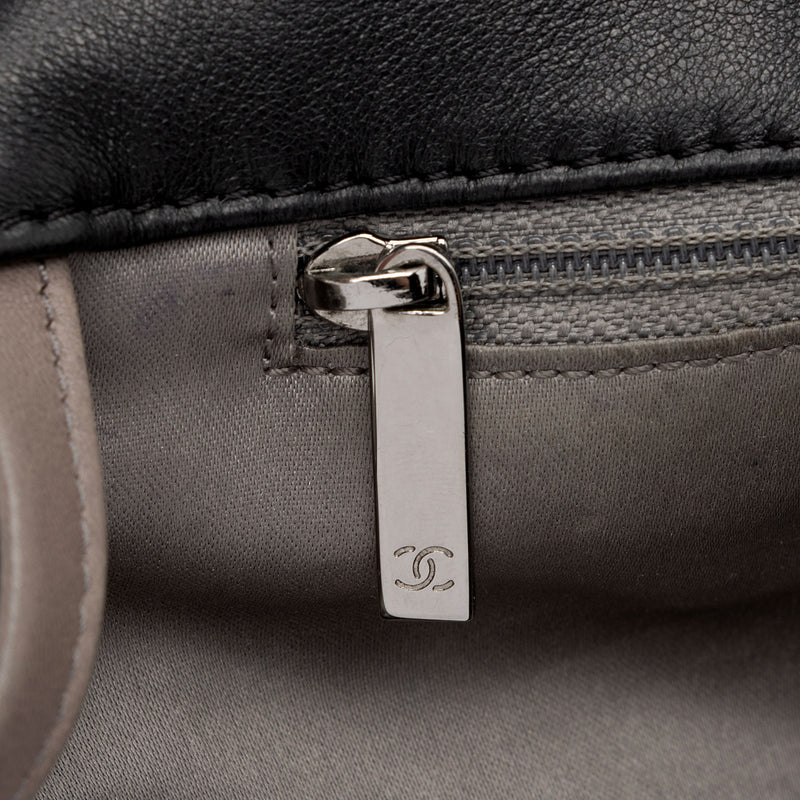 Chanel Patent Leather Lambskin Brooklyn Ligne CC Accordion Flap Bag (SHF-eIVXhx)