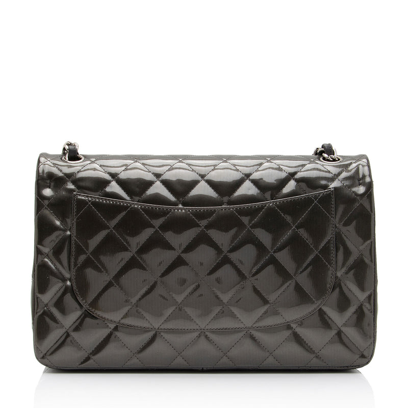 Chanel So Black Patent Crinkled Calfskin Reissue 2.55 225 Double Flap Bag, myGemma, FR