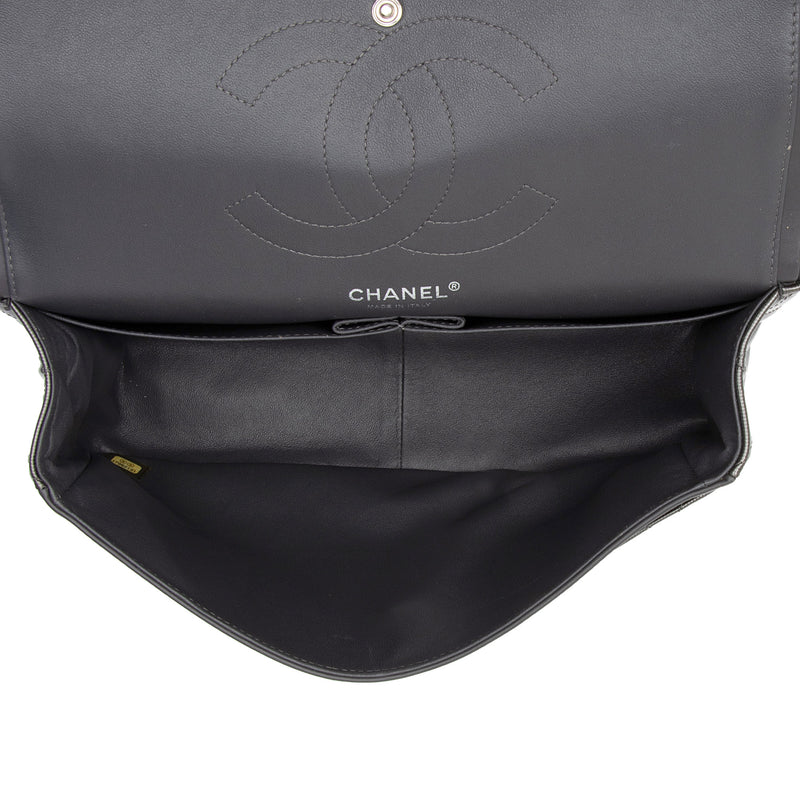 Chanel Timeless Classique Jumbo White Shoulder Bag PHW - poupishop