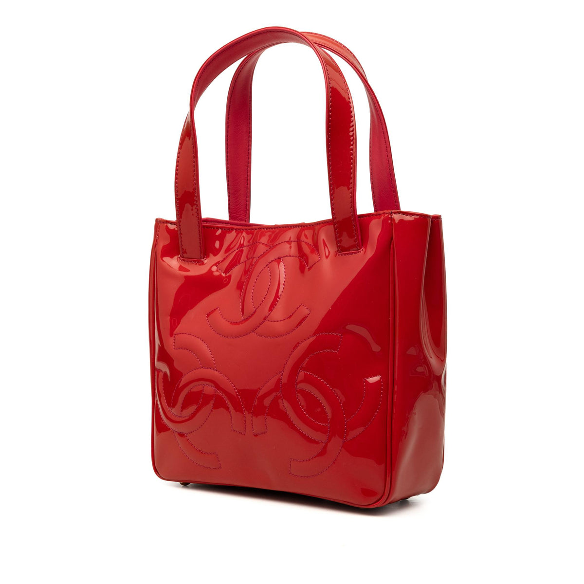 Chanel Patent Triple CC Tote