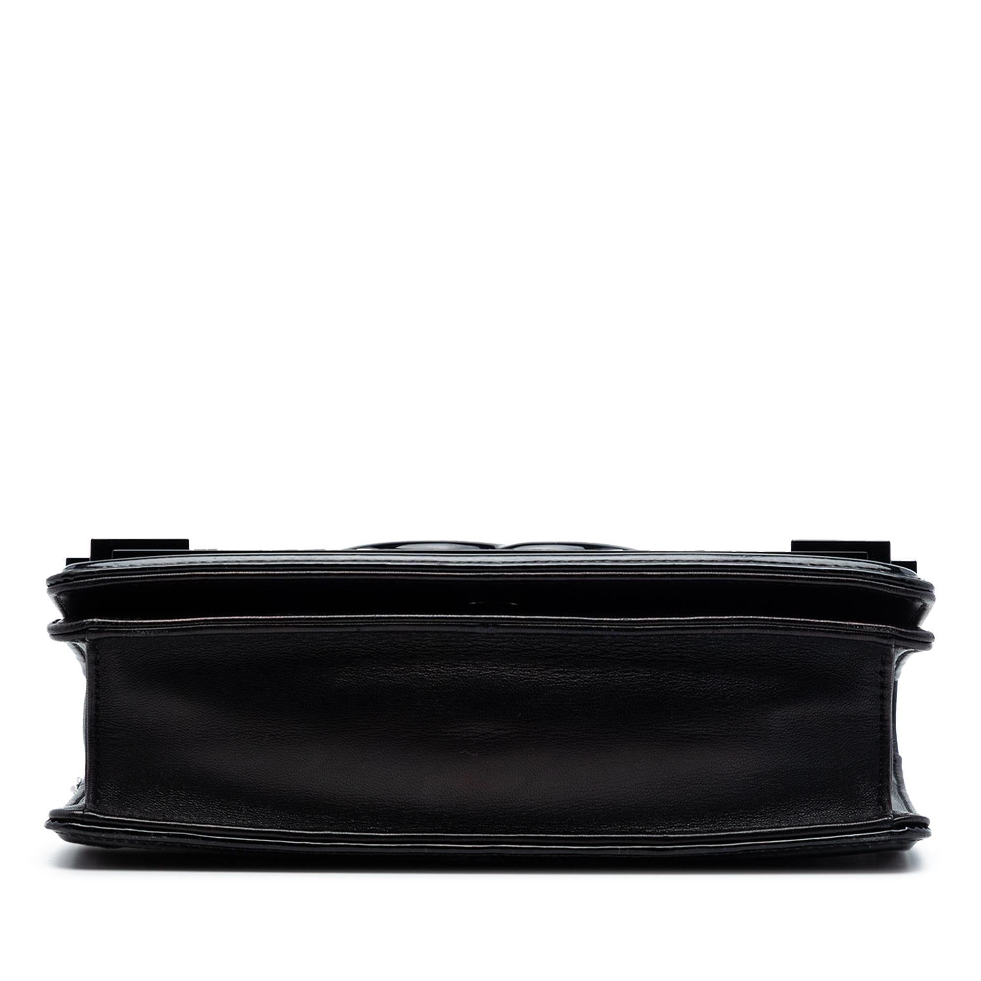 Chanel Patent and Acrylic Crystal Embellished Boy Brick Horizontal Flap