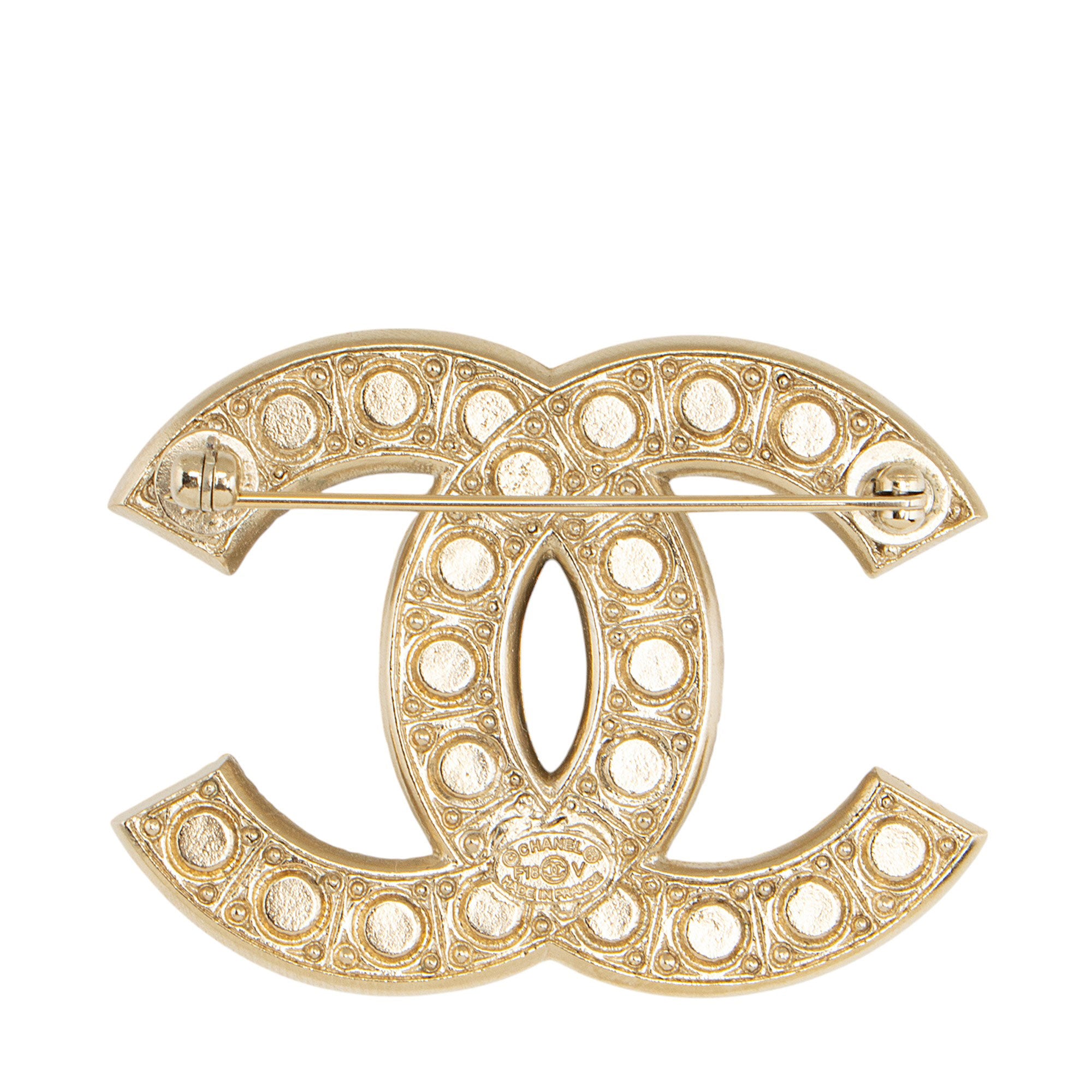 Chanel Pearl CC Brooch (SHF-KY02qw)