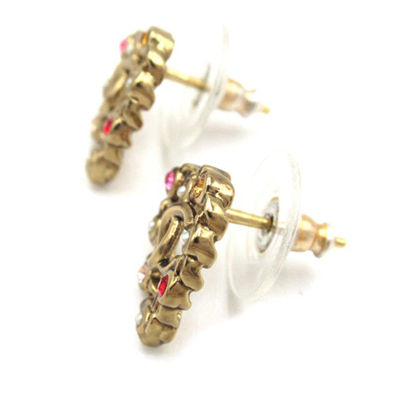 Chanel Pearl Crystal CC Heart Earrings (SHG-UHSA6S)