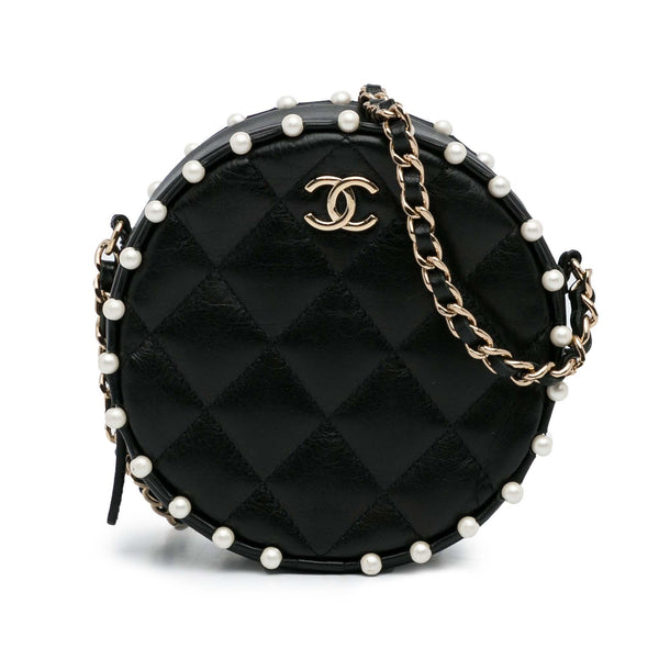 Chanel Pearl Round As Earth Crossbody Bag (SHG-294XSW)