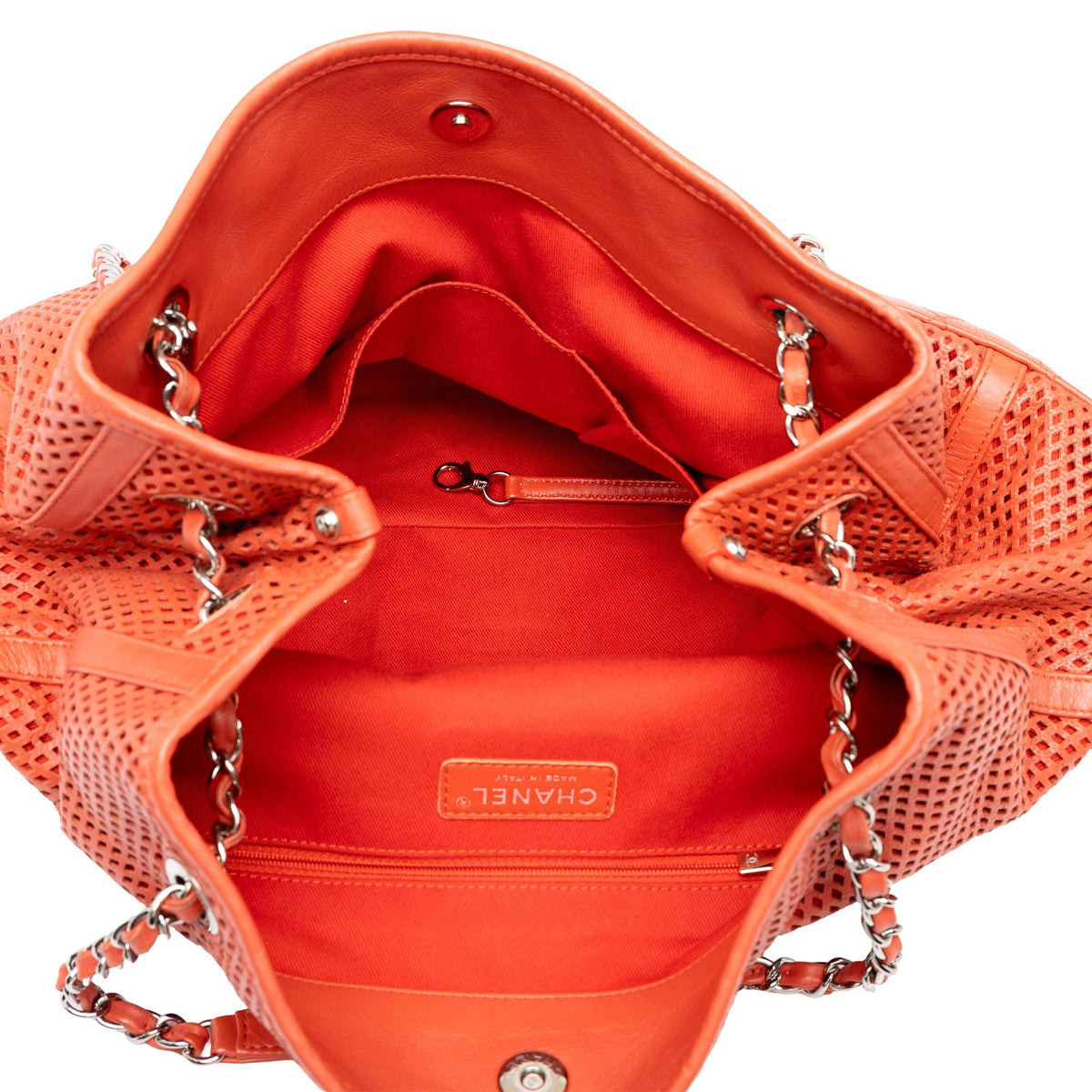 Chanel Perforated Calfskin Up In The Air North South Tote