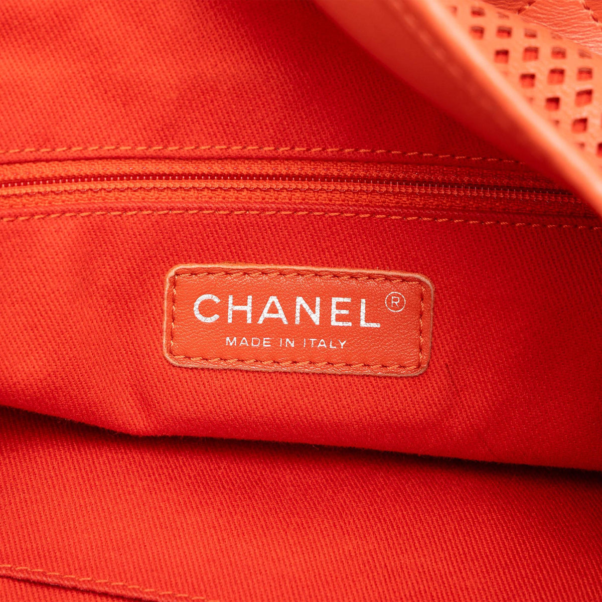 Chanel Perforated Calfskin Up In The Air North South Tote