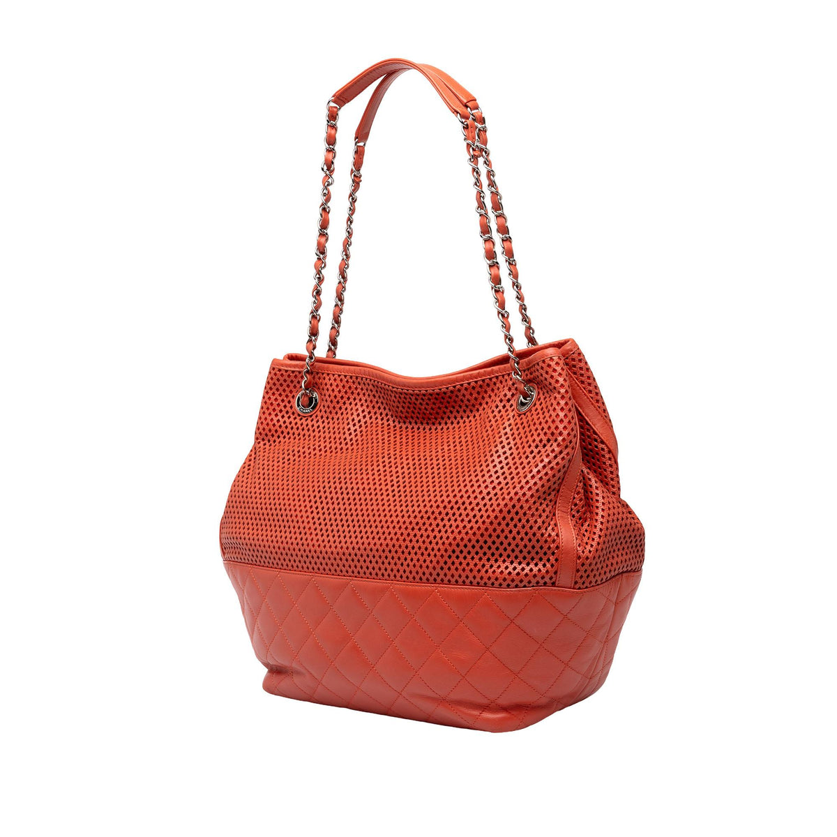 Chanel Perforated Calfskin Up In The Air North South Tote