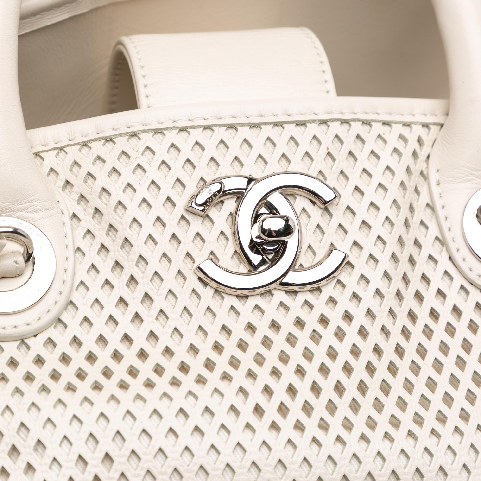 Chanel Perforated Calfskin Up In The Air Satchel