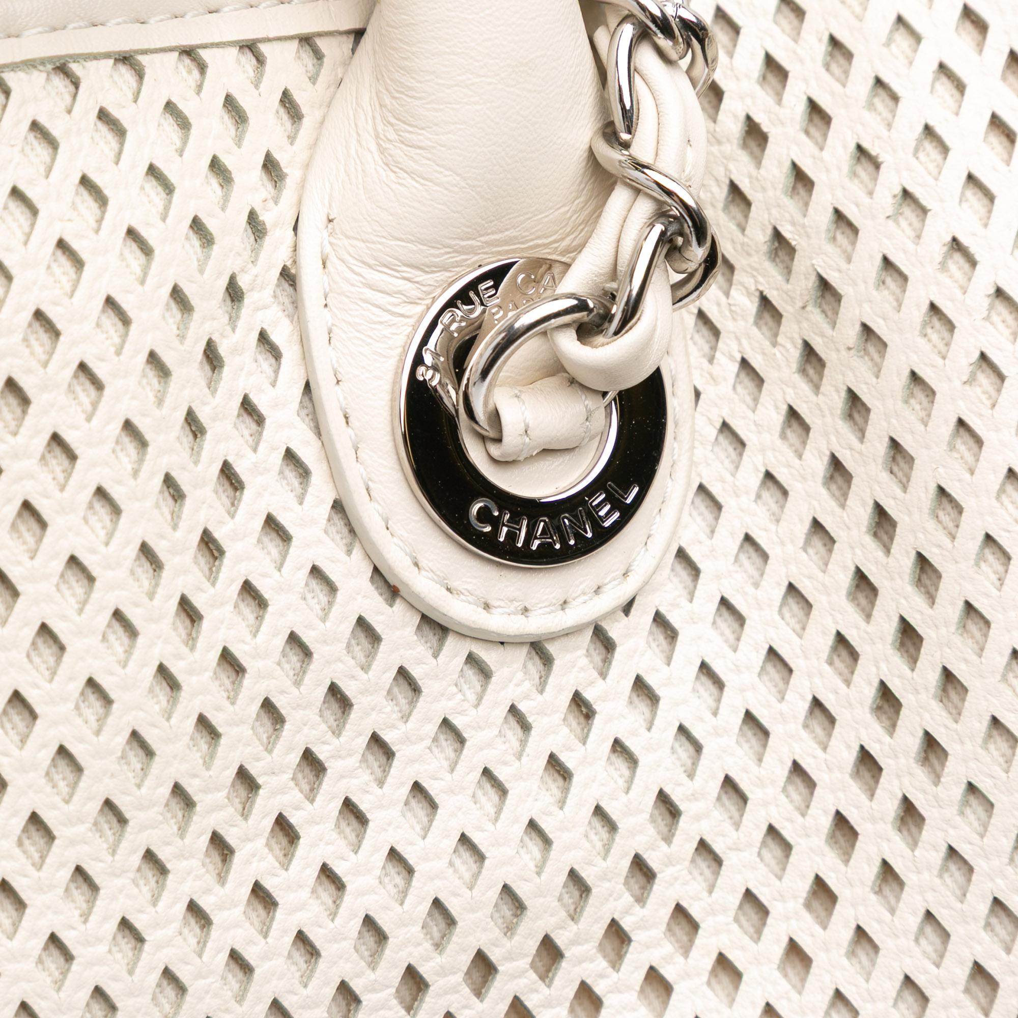 Chanel Perforated Calfskin Up In The Air Satchel