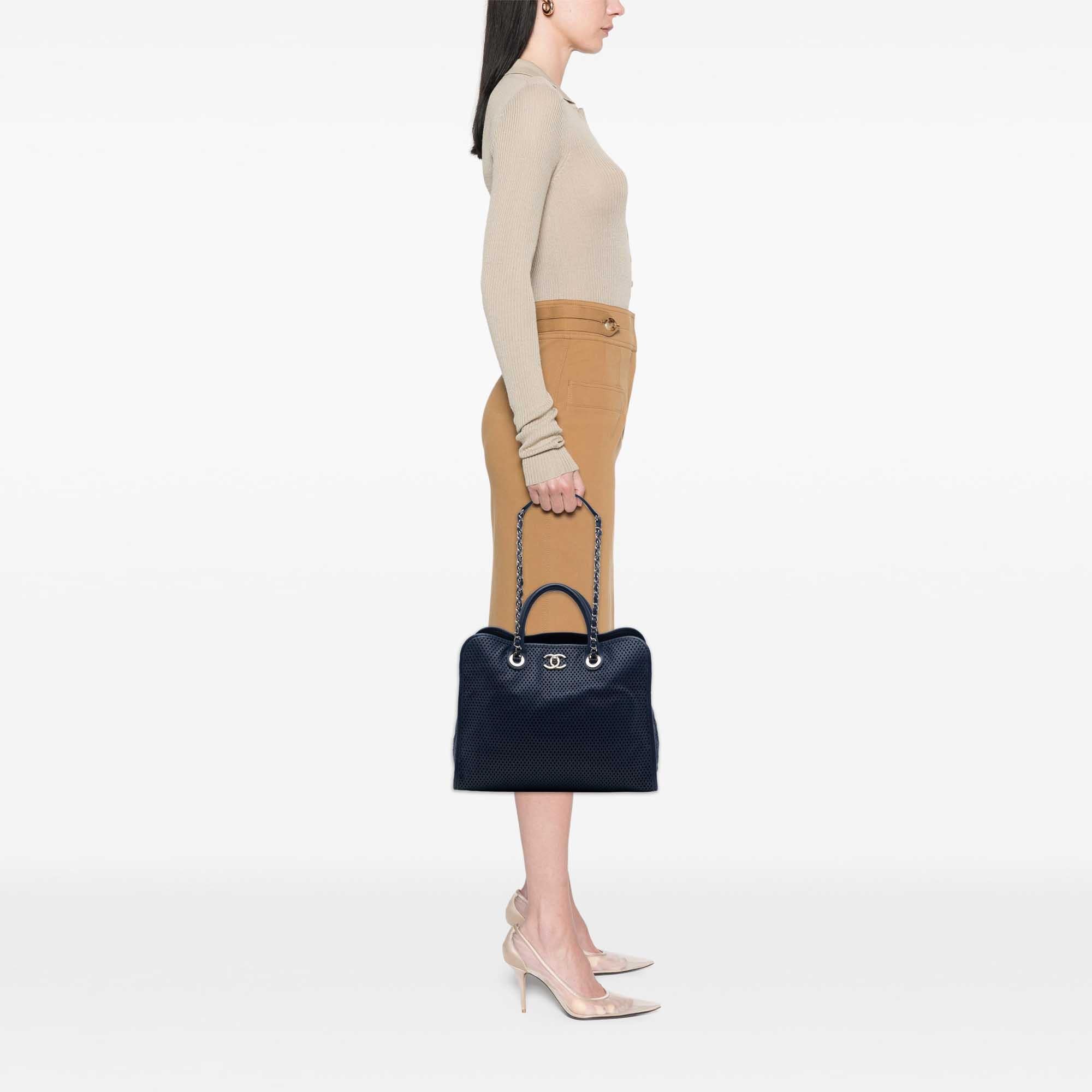 Chanel Perforated Calfskin Up In The Air Tote