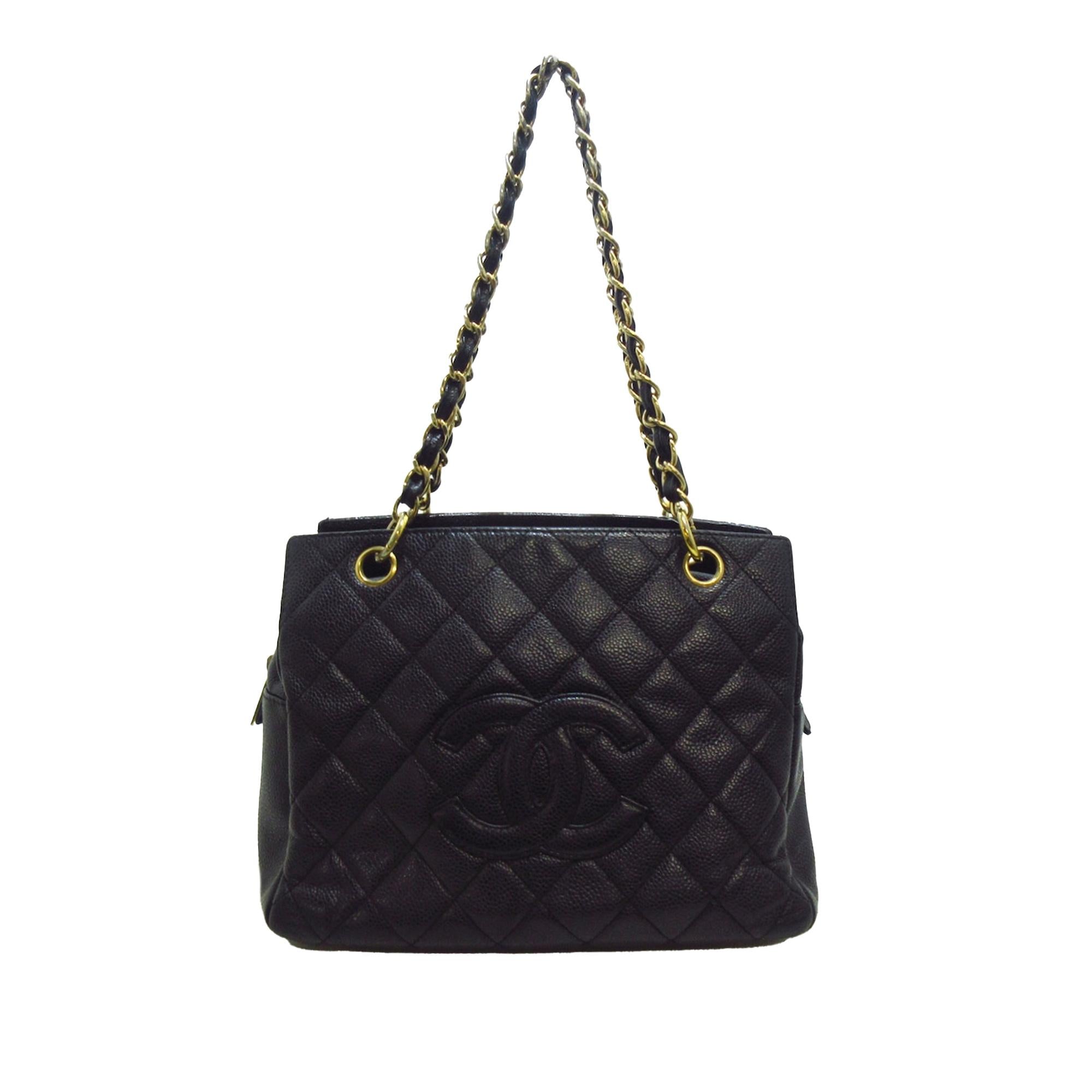 Chanel Petite Caviar Timeless Shopping Tote (SHG-Qfffqc)