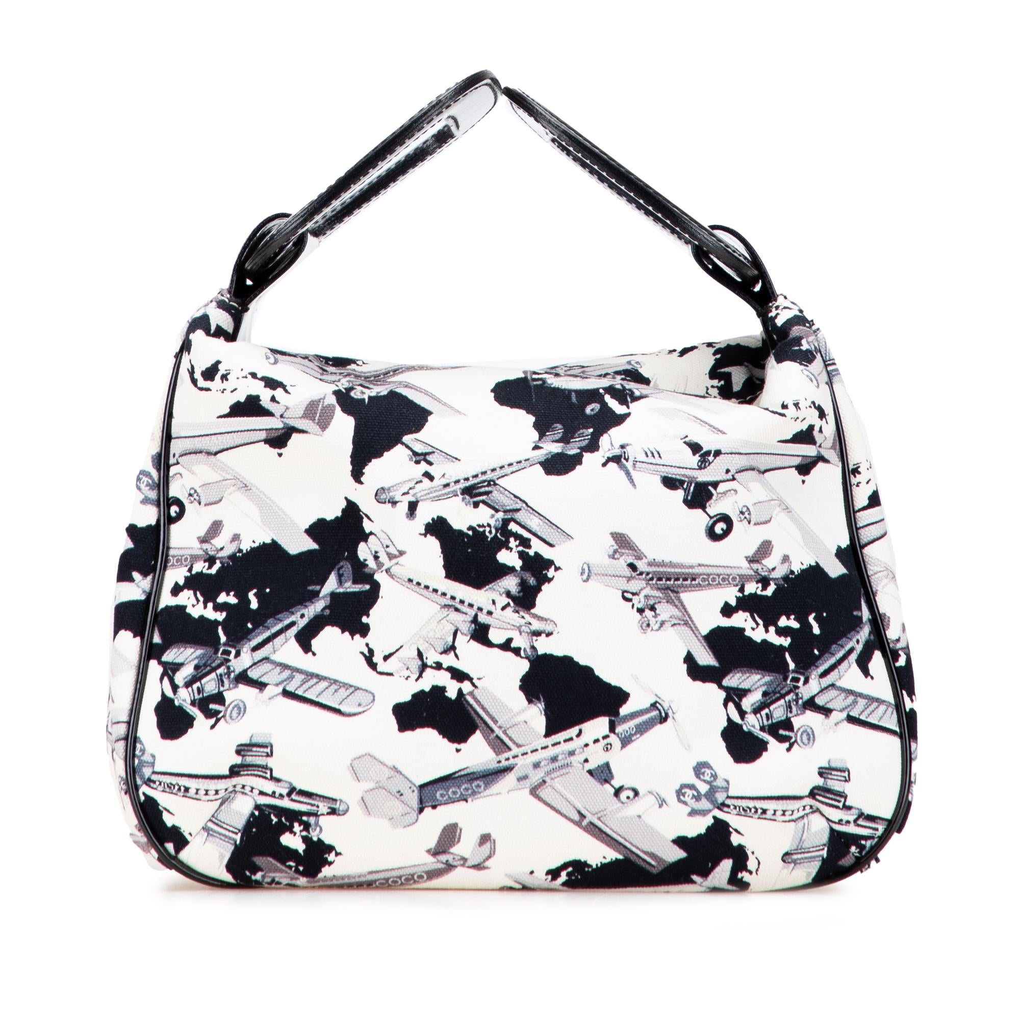 Chanel Printed Canvas Coco Airline Handbag