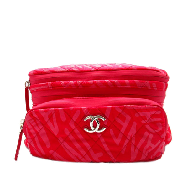 Chanel Printed Nylon Coco Neige Convertible Backpack (SHG-K2hyRT)