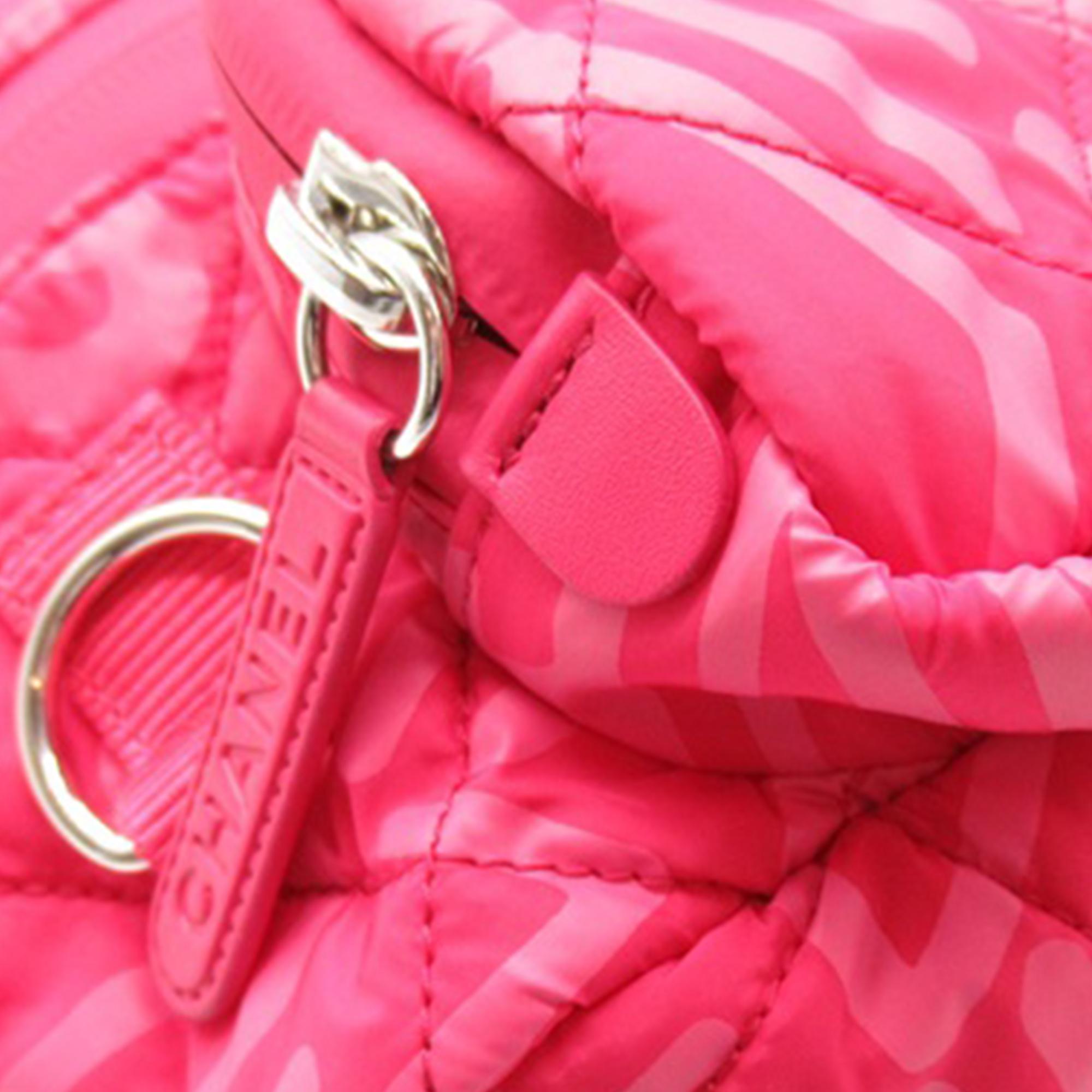 Chanel Printed Nylon Coco Neige Convertible Backpack (SHG-iSeoxZ)