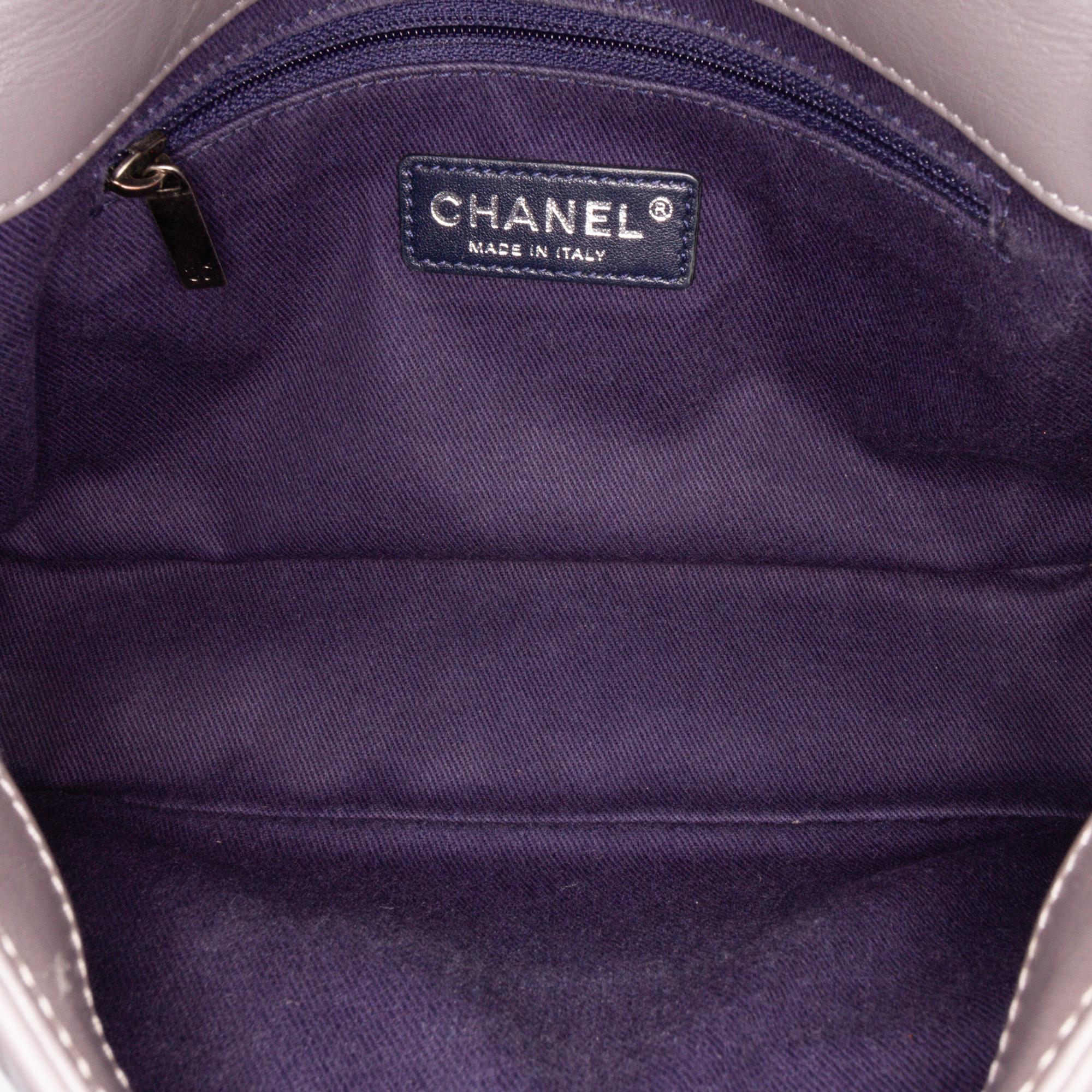 Chanel Quilted Aged Calfskin CC Square Flap