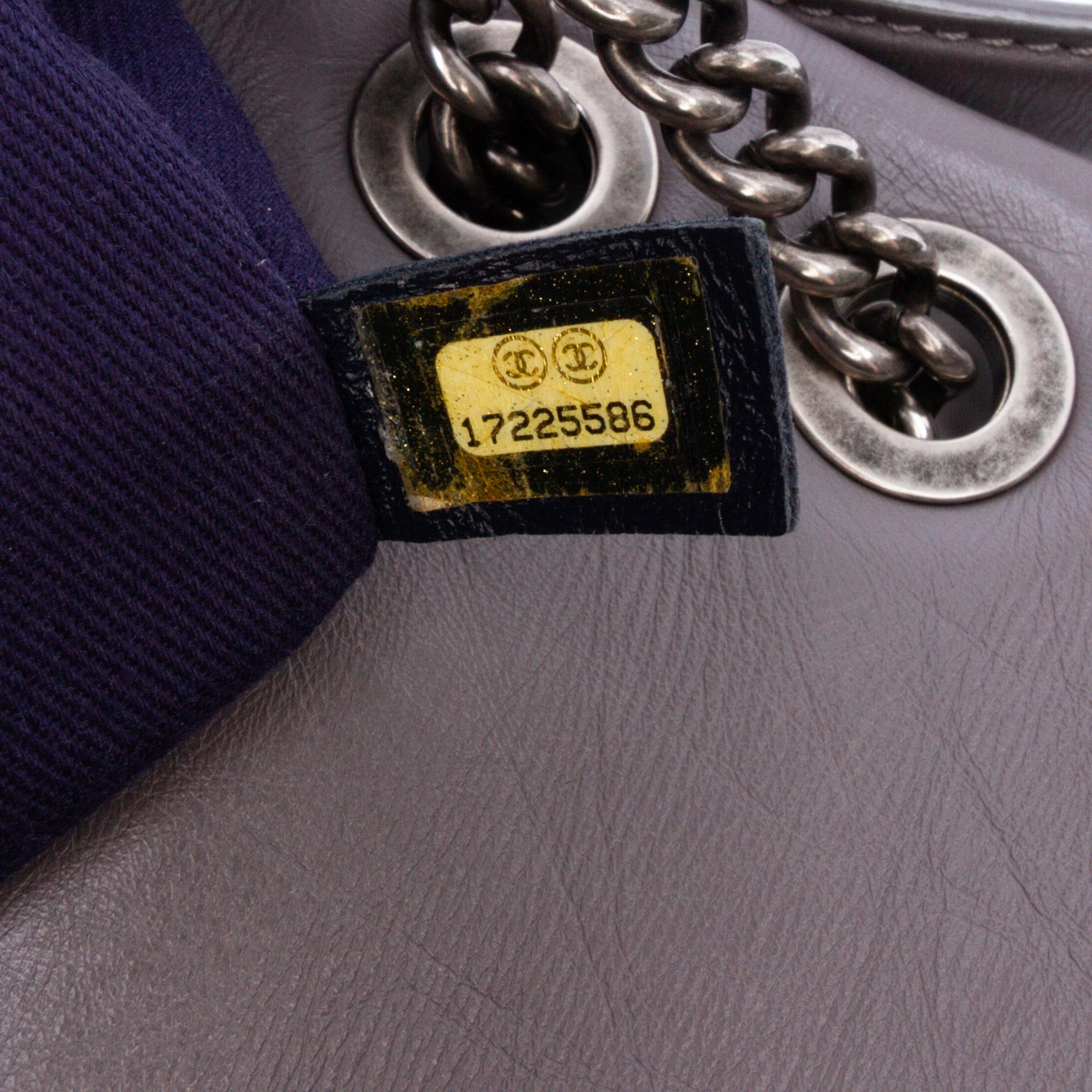 Chanel Quilted Aged Calfskin CC Square Flap