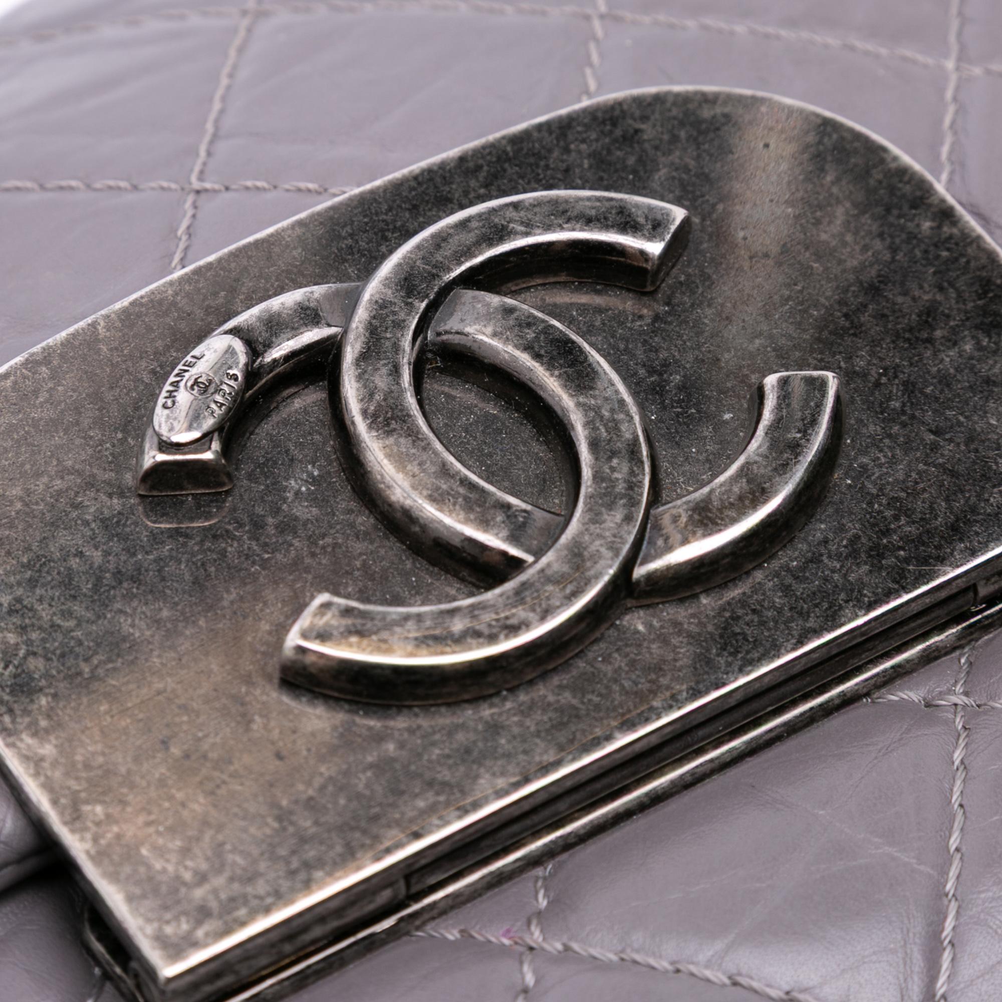 Chanel Quilted Aged Calfskin CC Square Flap