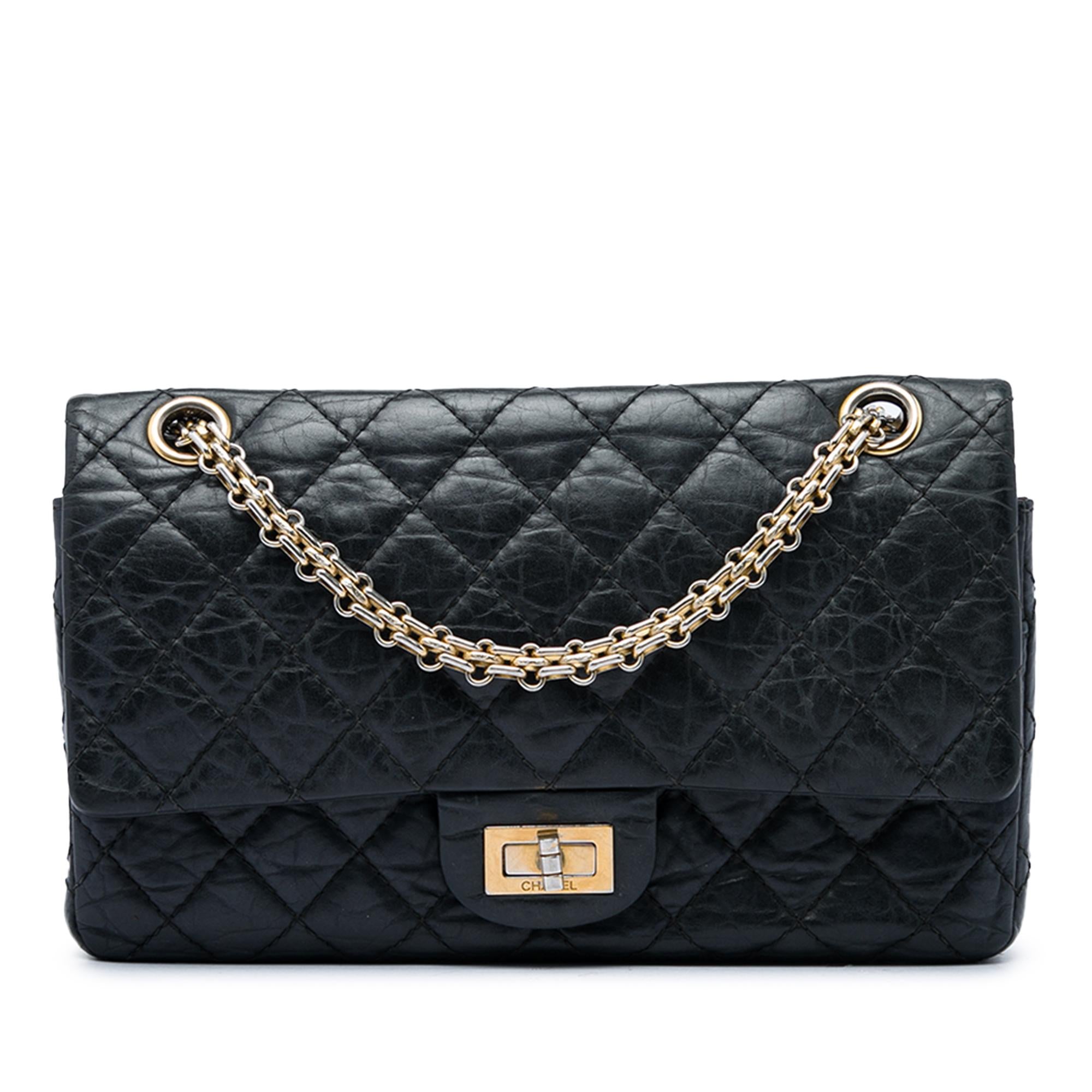 Chanel Quilted Aged Calfskin Reissue 2.55 Double Flap 225