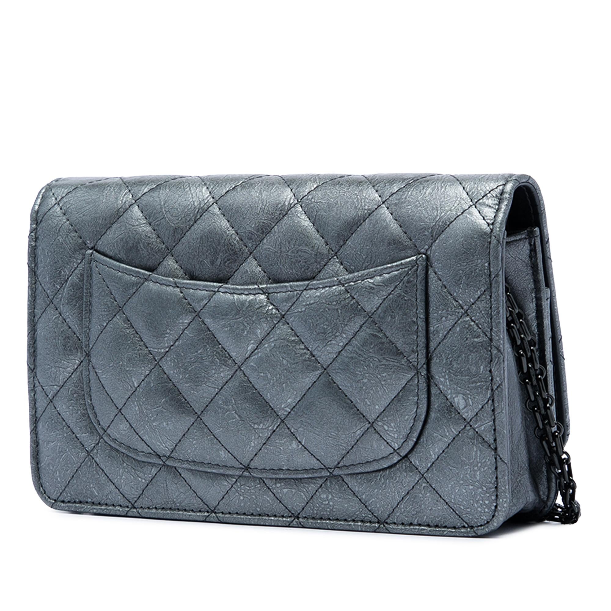 Chanel Quilted Aged Calfskin Reissue 2.55 Wallet on Chain