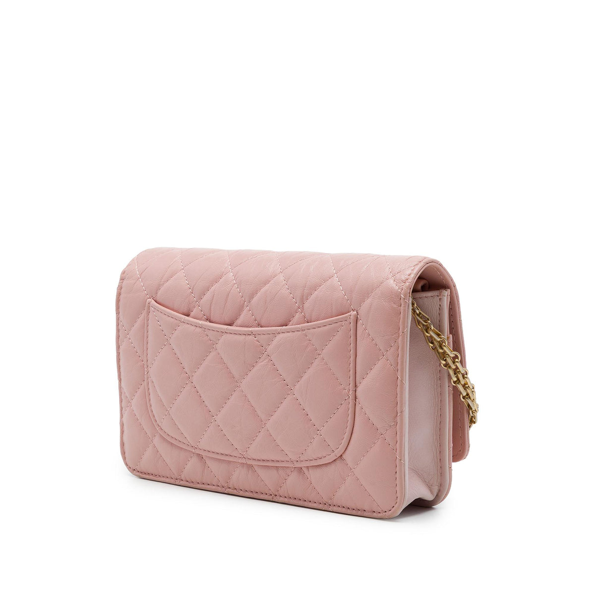 Chanel Quilted Aged Calfskin Reissue 2.55 Wallet on Chain