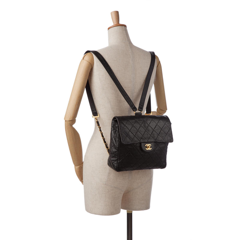 Chanel Quilted CC Flap Backpack SHG XI7DTD LuxeDH