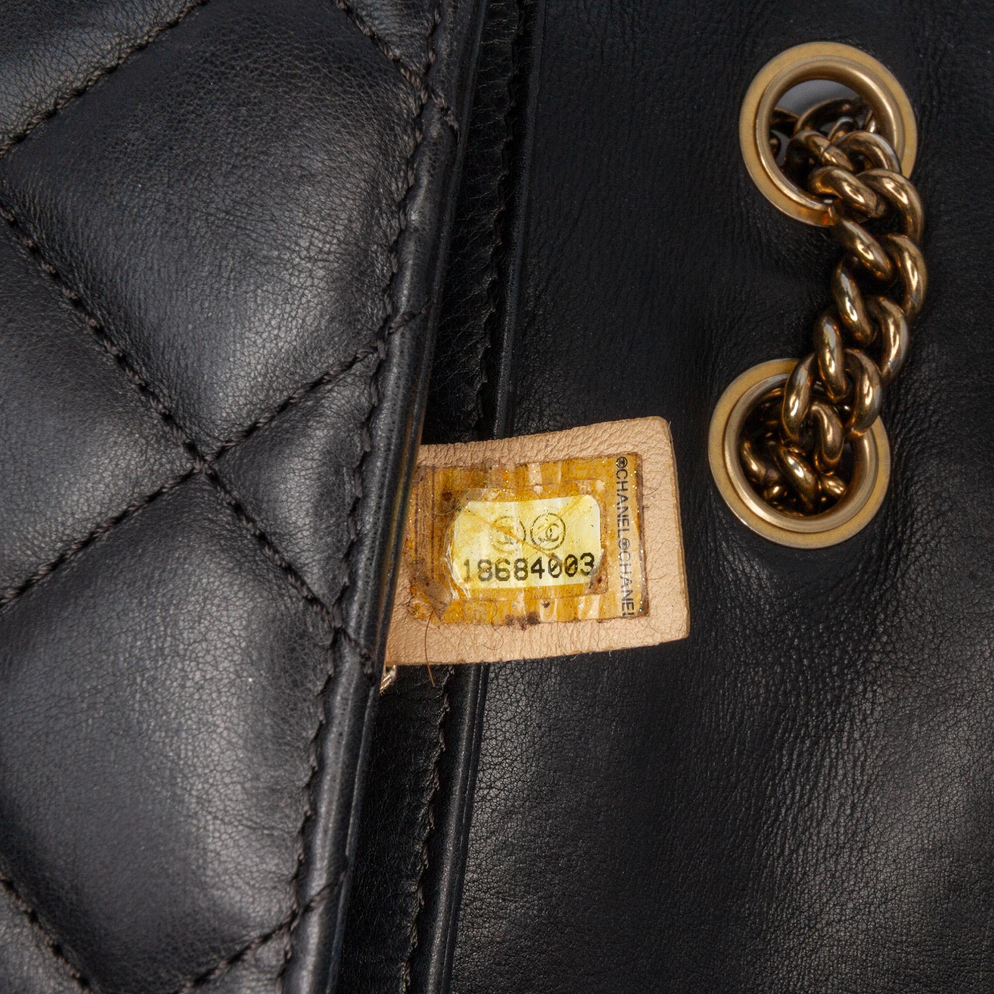 Chanel Quilted Calfskin CC Crown Flap