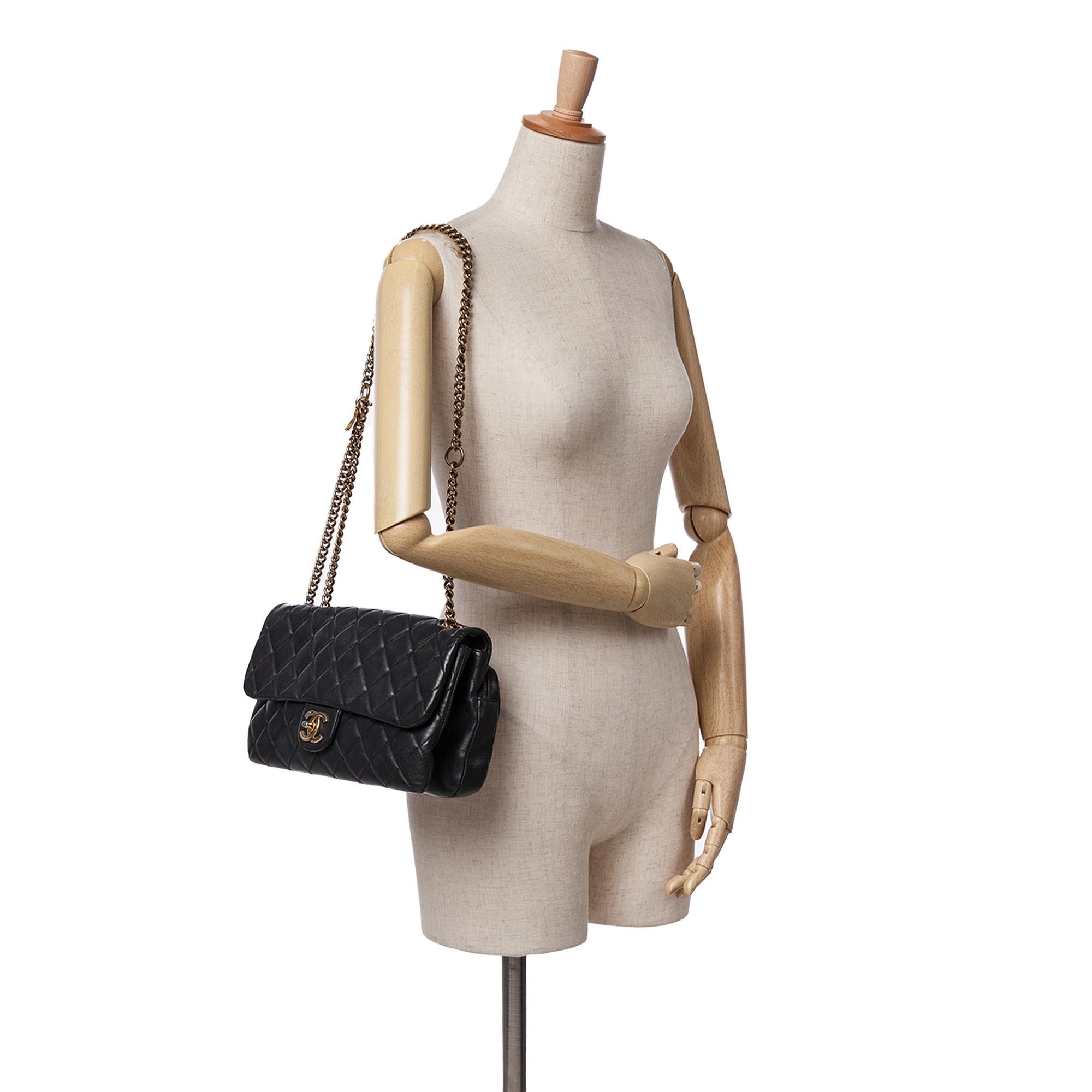 Chanel Quilted Calfskin CC Crown Flap