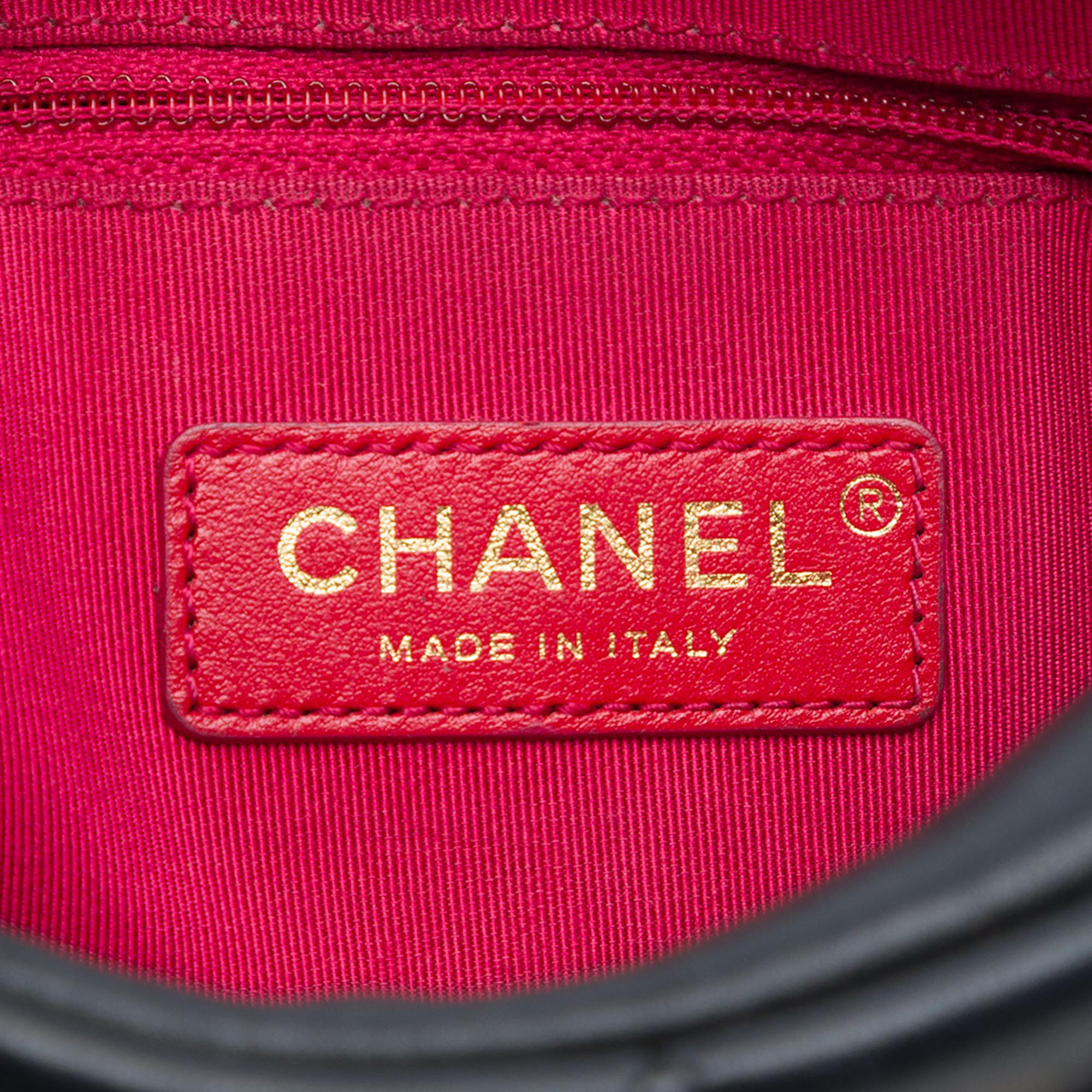 Chanel Quilted Calfskin Logo Enchained Camera Bag