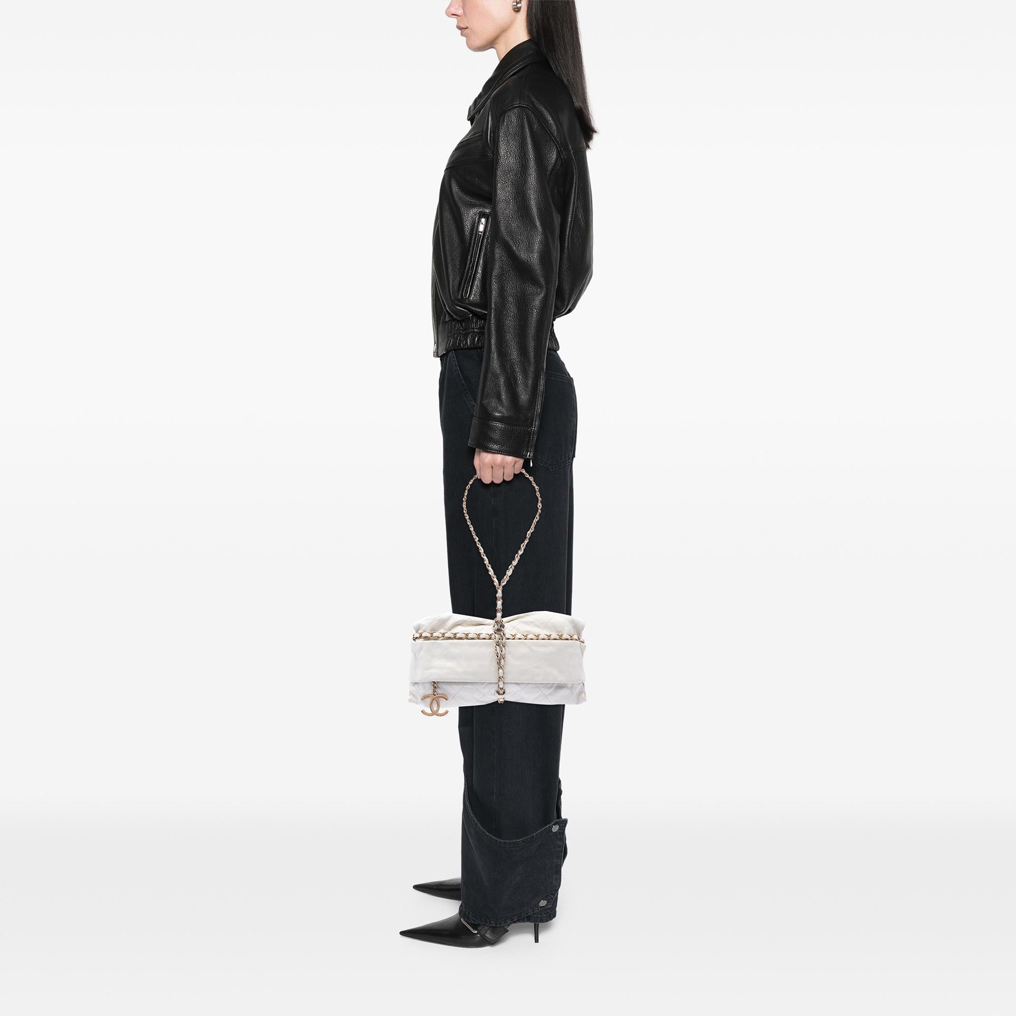 Chanel Quilted Calfskin Midnight Swim Baluchon Bag