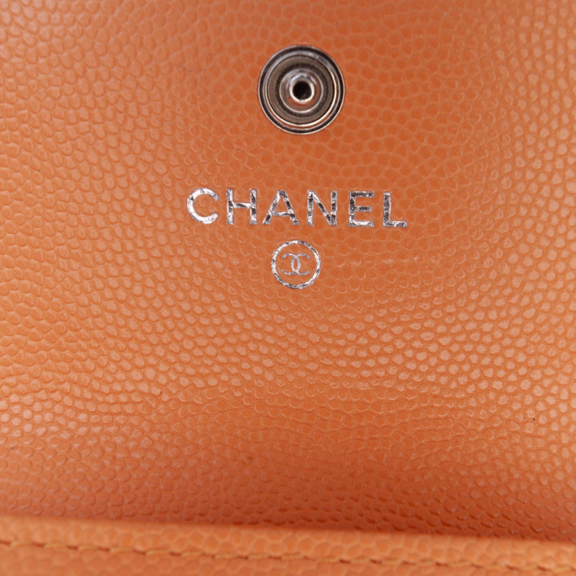 Chanel Quilted Caviar 19 Flap Card Holder