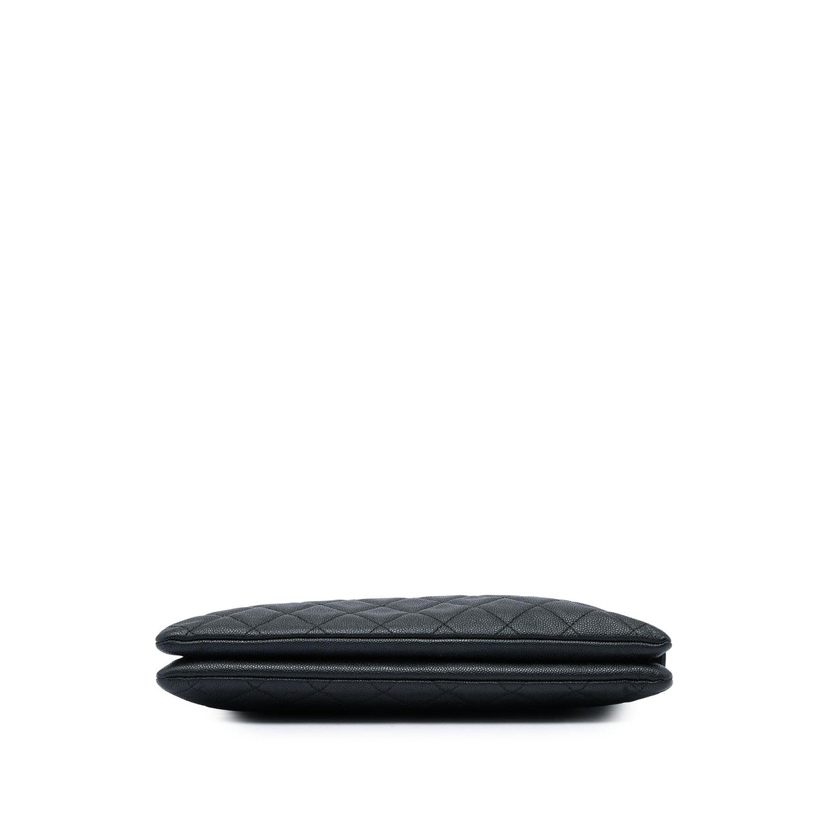 Chanel Quilted Caviar Boy O Case Zip Clutch