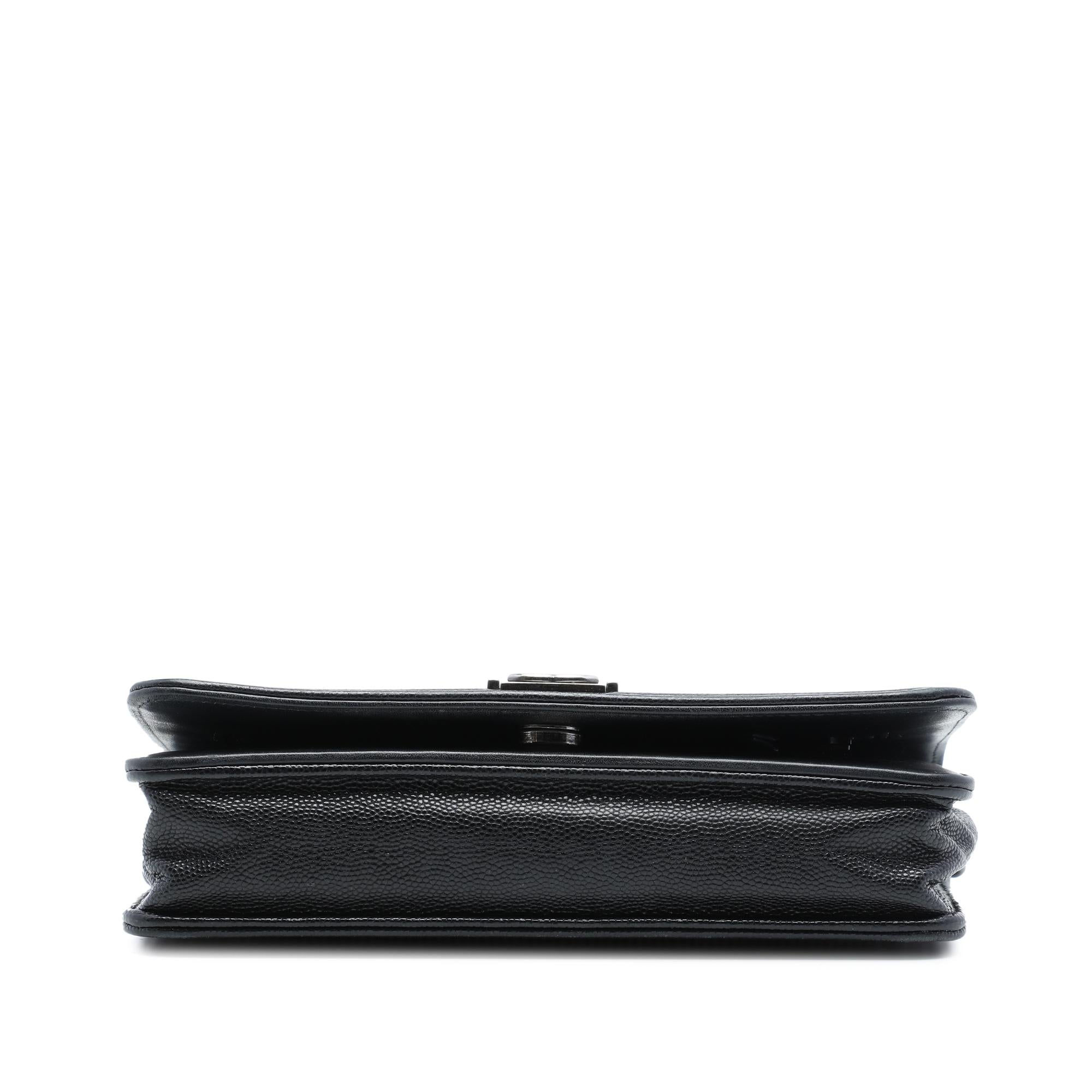 Chanel Quilted Caviar Boy Wallet on Chain