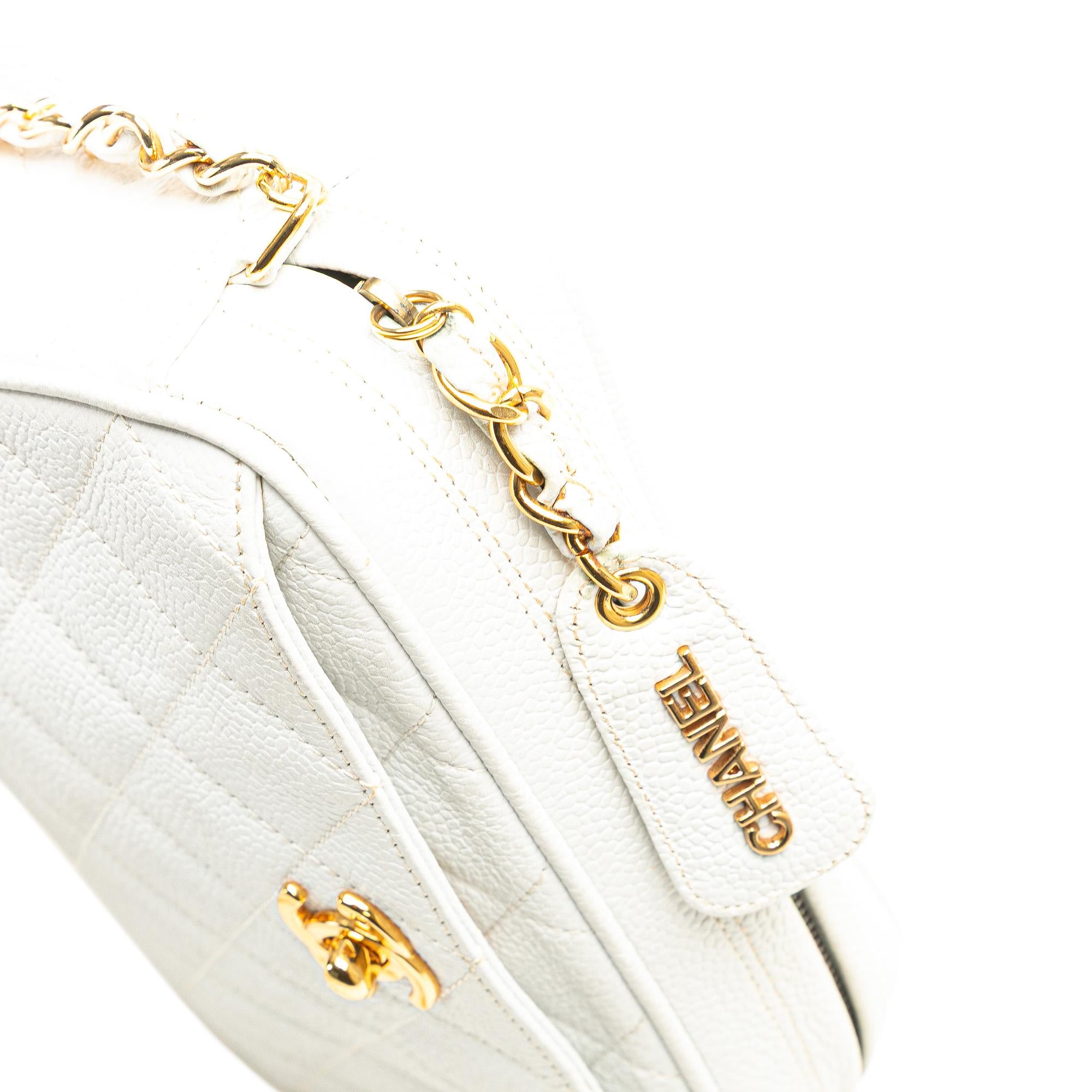 Chanel Quilted Caviar CC Camera Bag