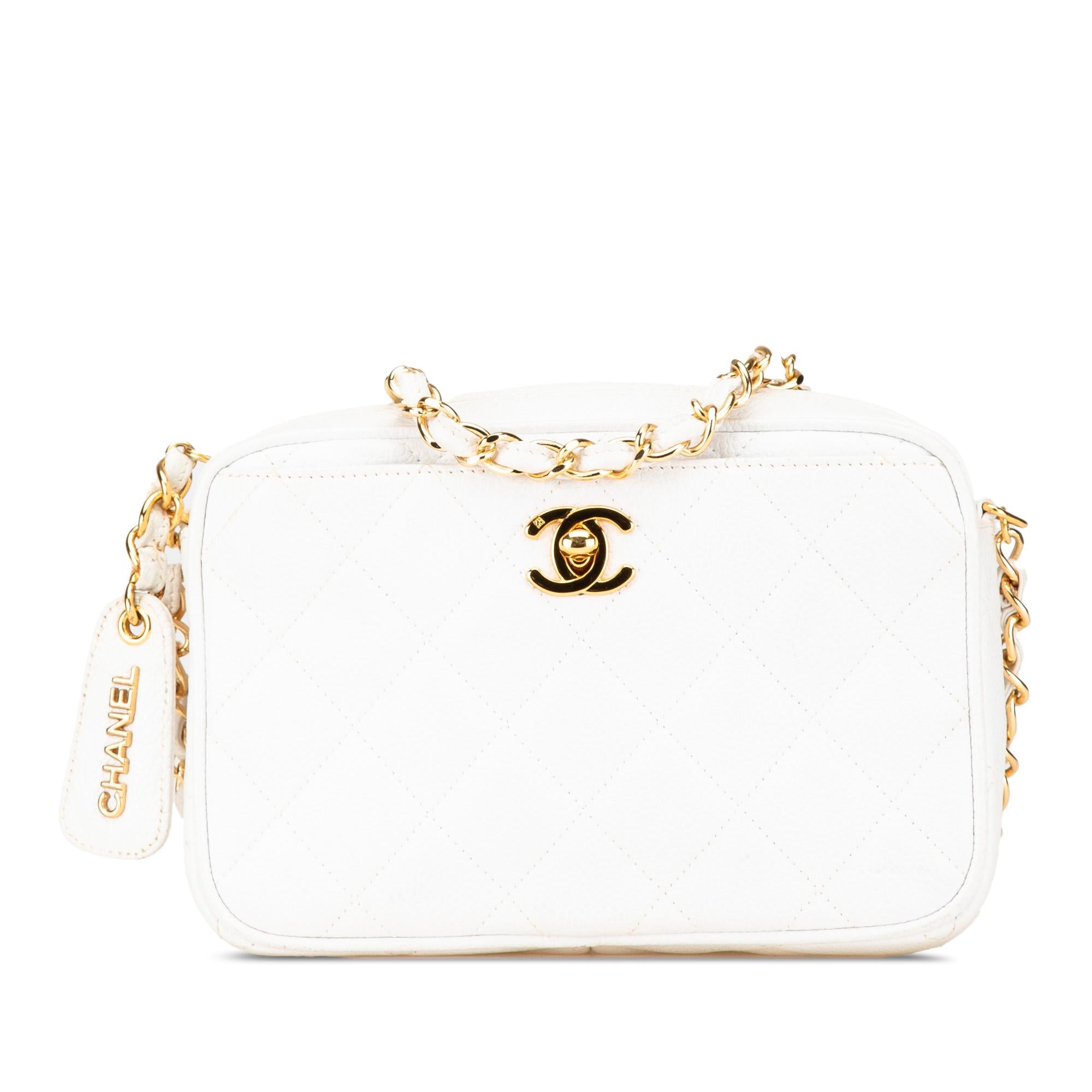 Chanel Quilted Caviar CC Camera Bag