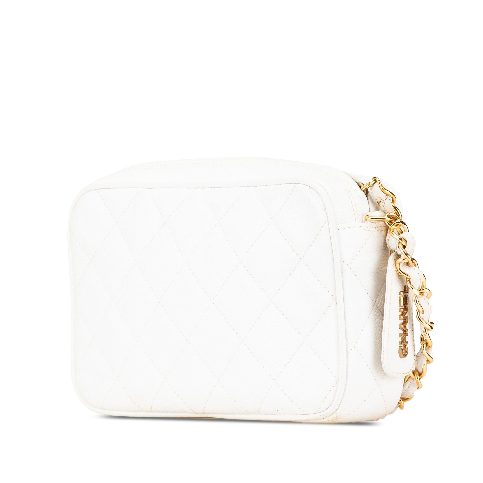 Chanel Quilted Caviar CC Camera Bag