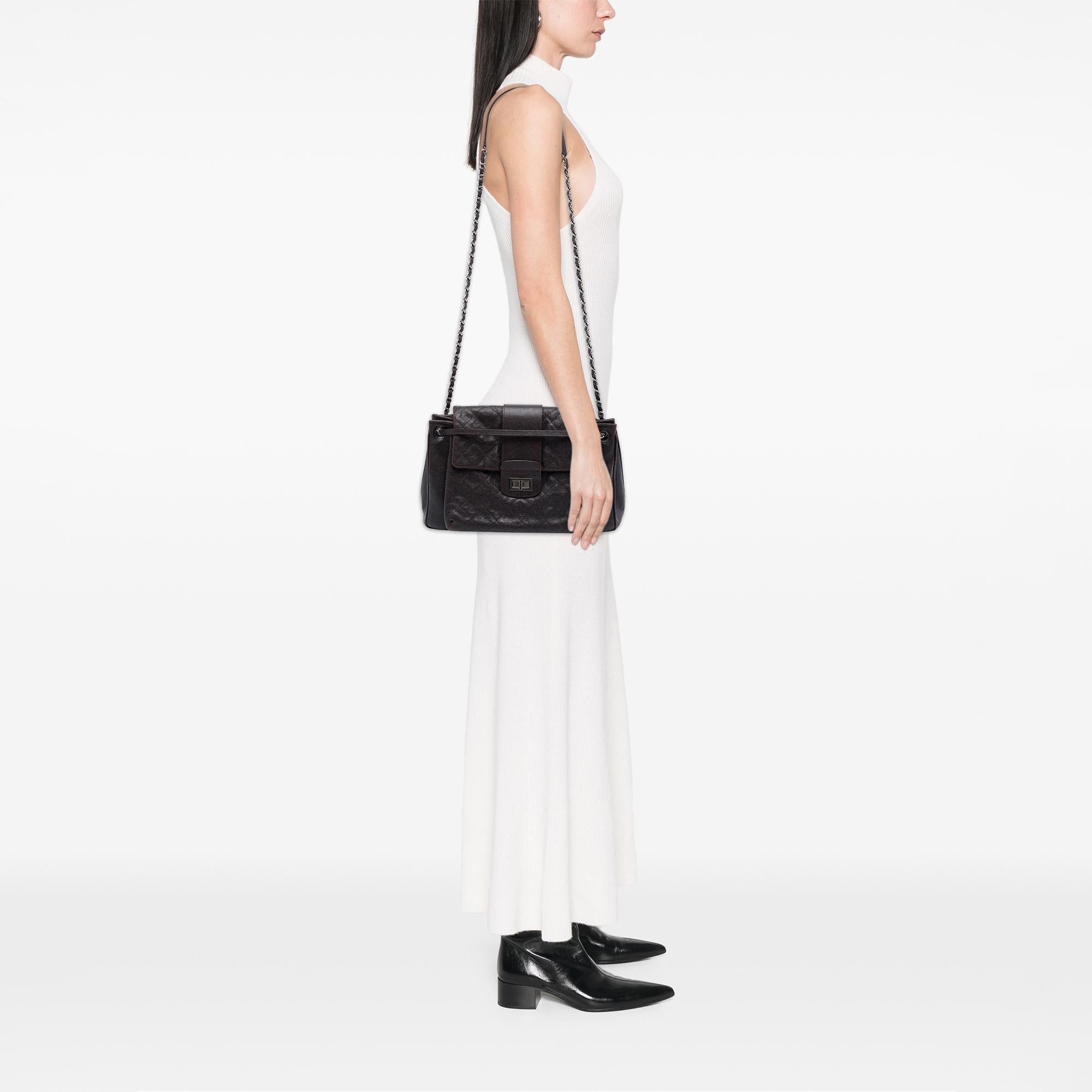 Chanel Quilted Caviar Reissue 2.55 Pocket Mademoiselle Accordion Flap