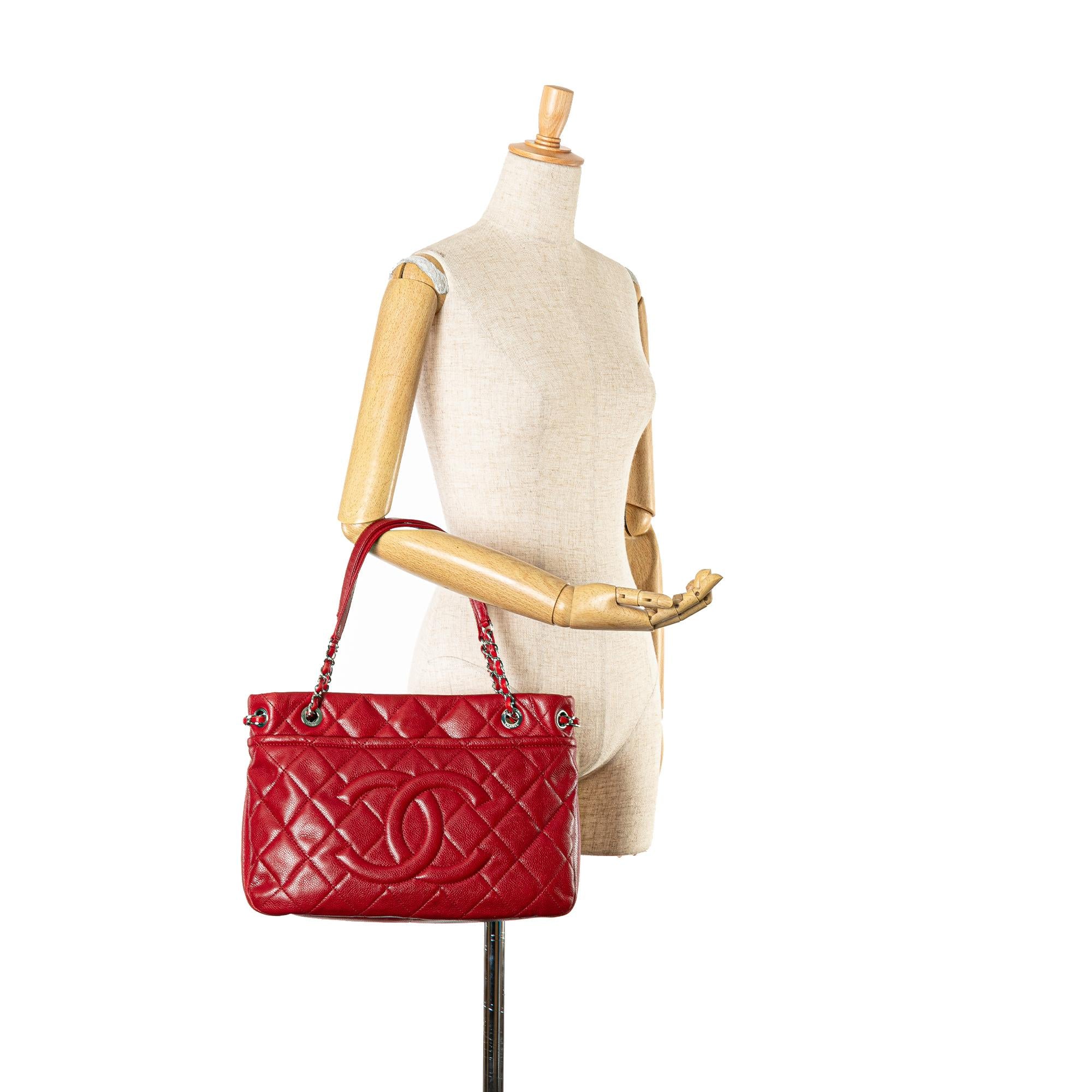 Chanel Quilted Caviar Soft Shopper Tote