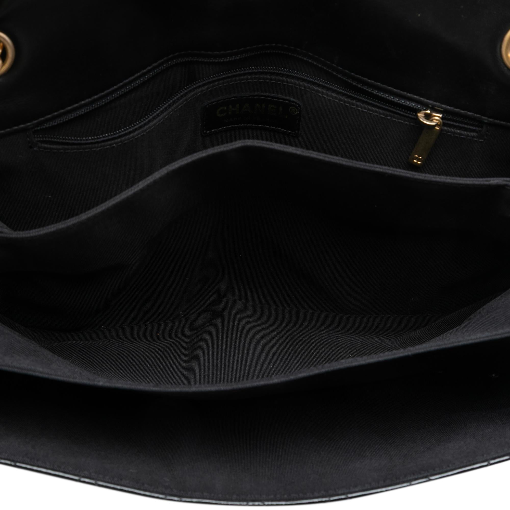 Chanel Quilted Crinkled Patent Pagoda Accordion Flap
