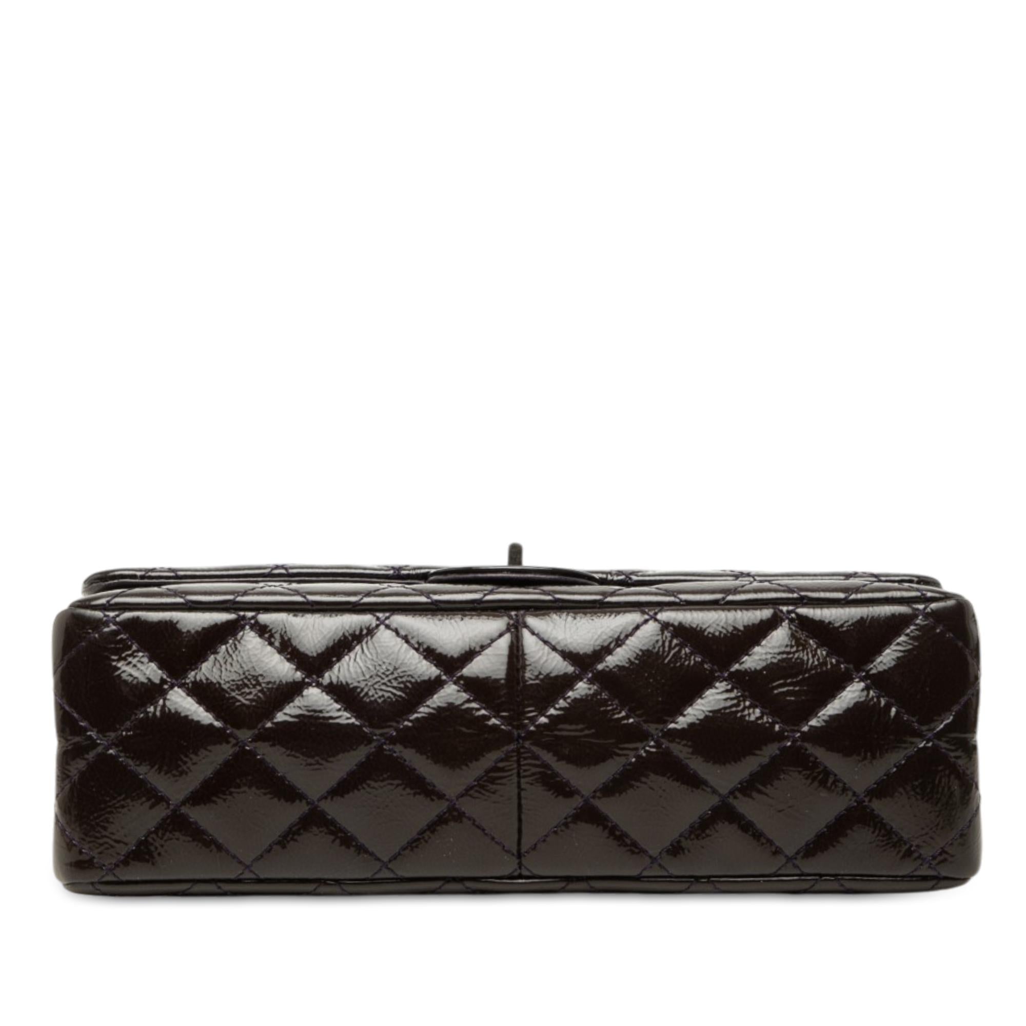 Chanel Quilted Crinkled Patent Reissue 2.55 Double Flap 226