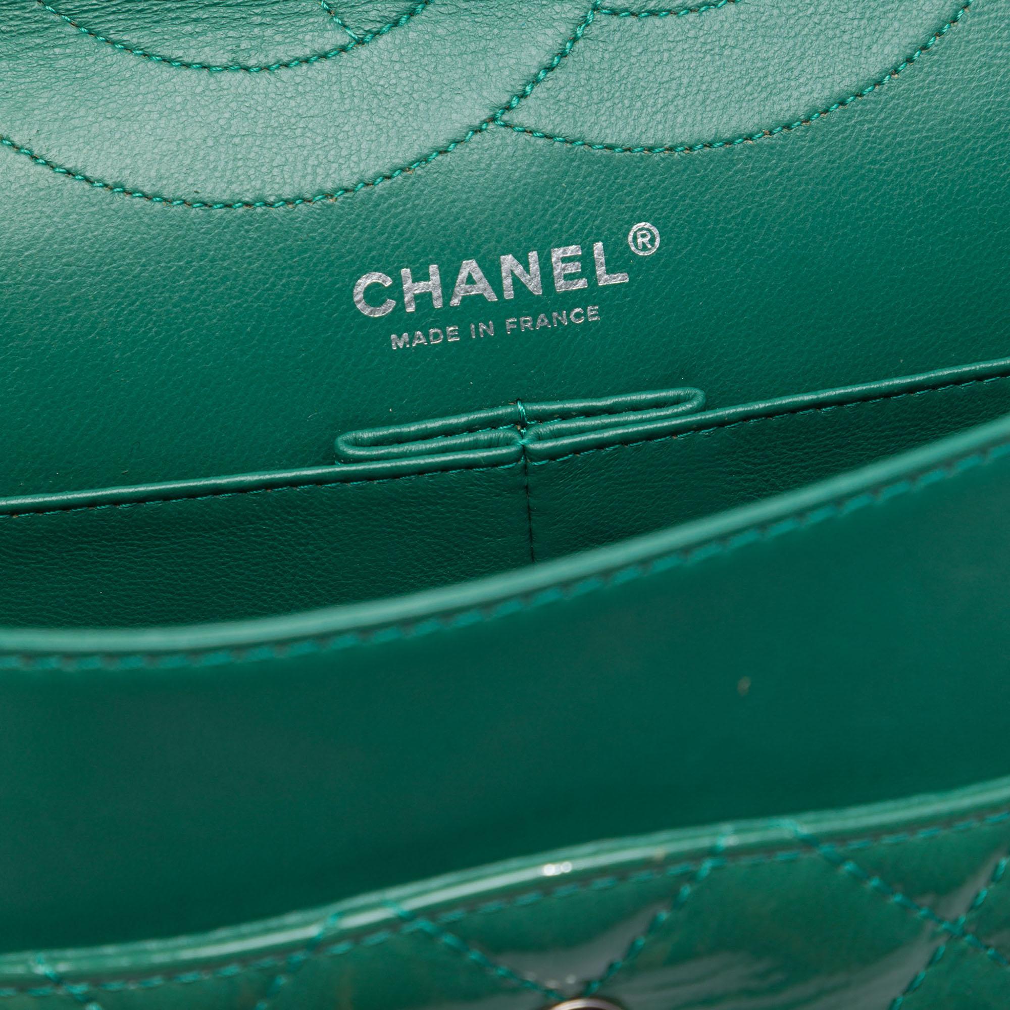 Chanel Quilted Crinkled Patent Reissue 2.55 Double Flap 227
