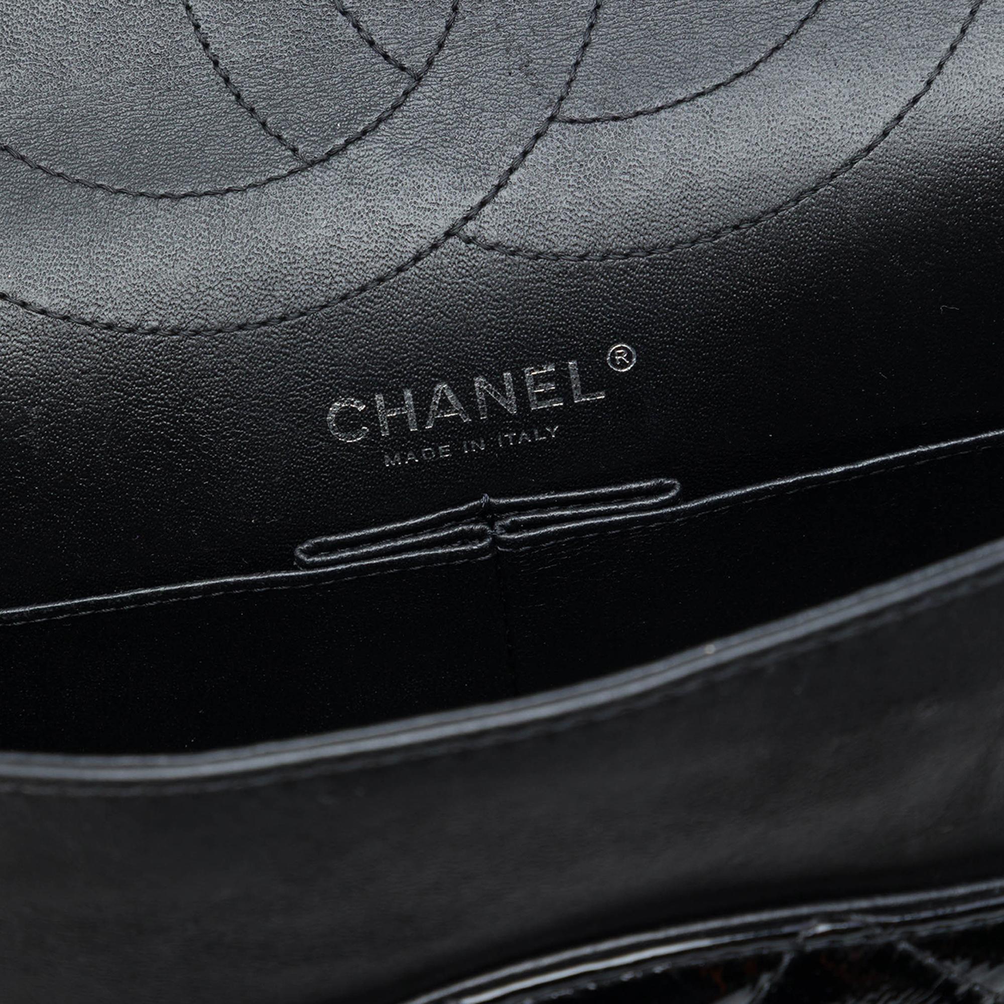 Chanel Quilted Crinkled Patent Reissue 2.55 Double Flap 227