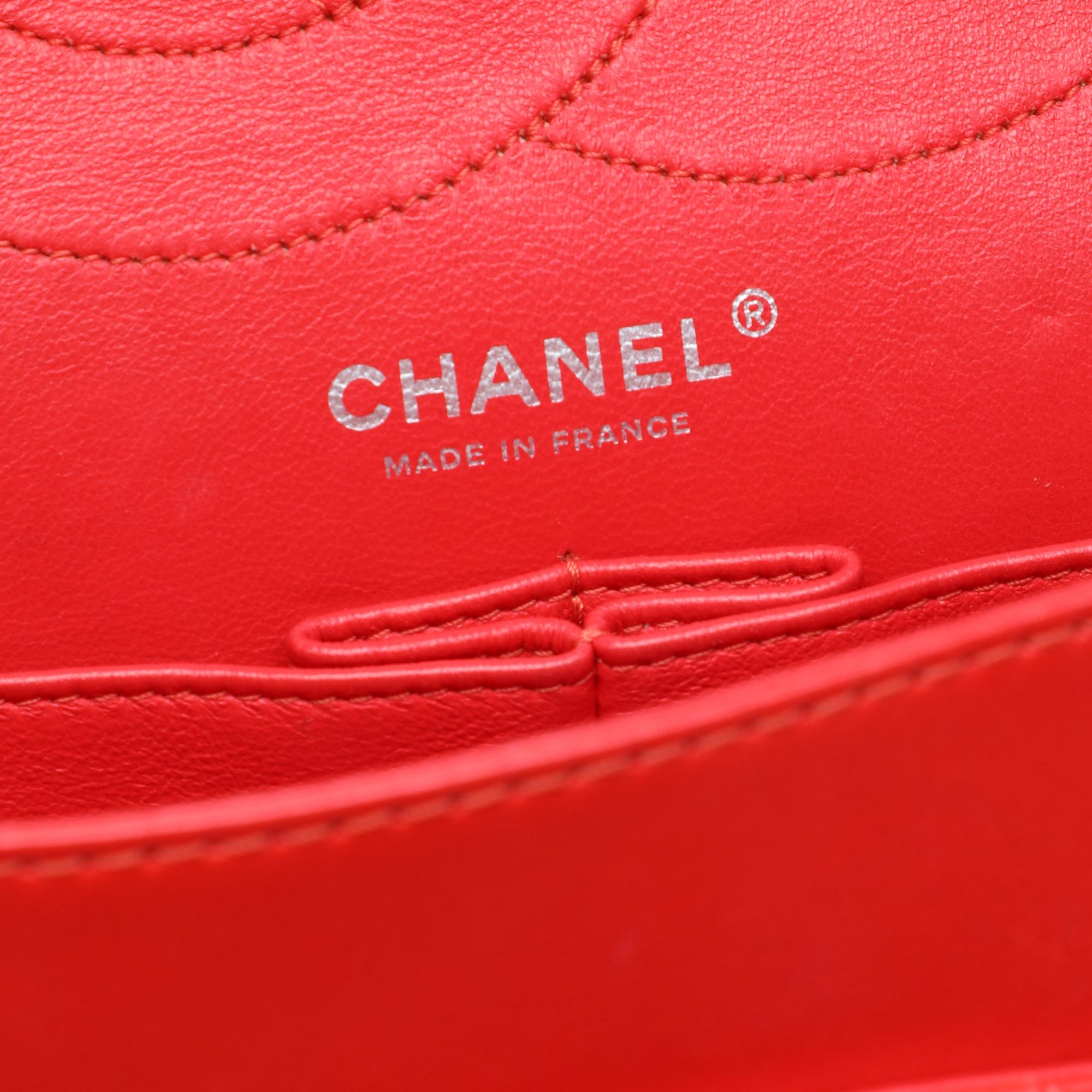 Chanel Quilted Crinkled Patent Reissue 2.55 Double Flap 227
