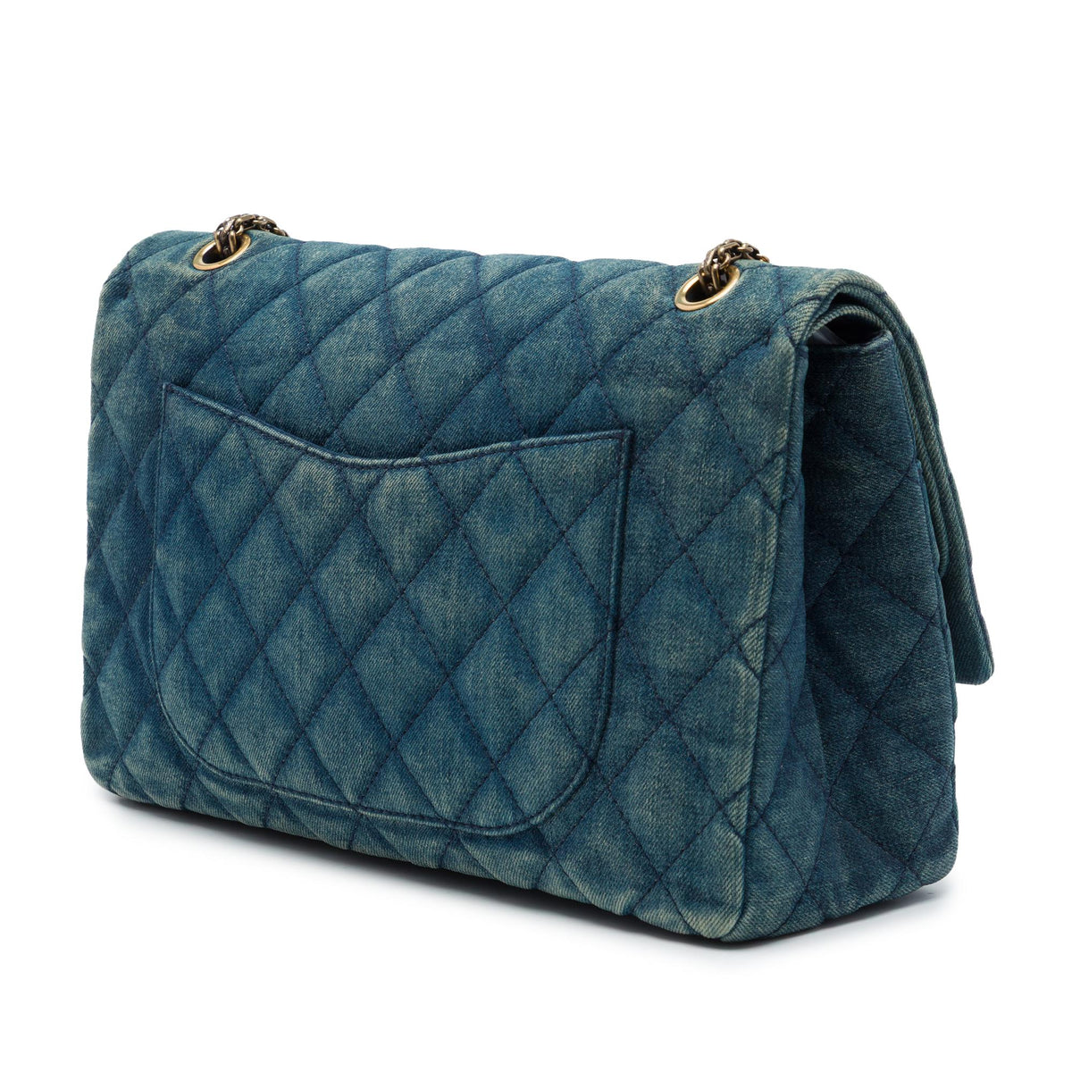 Chanel Quilted Denim Reissue 2.55 Double Flap 227