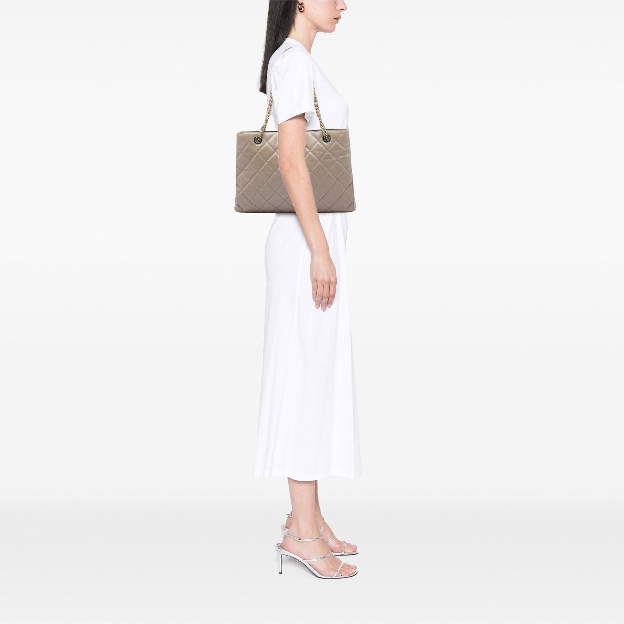 Chanel Quilted Glazed Calfskin Daily Walk Tote