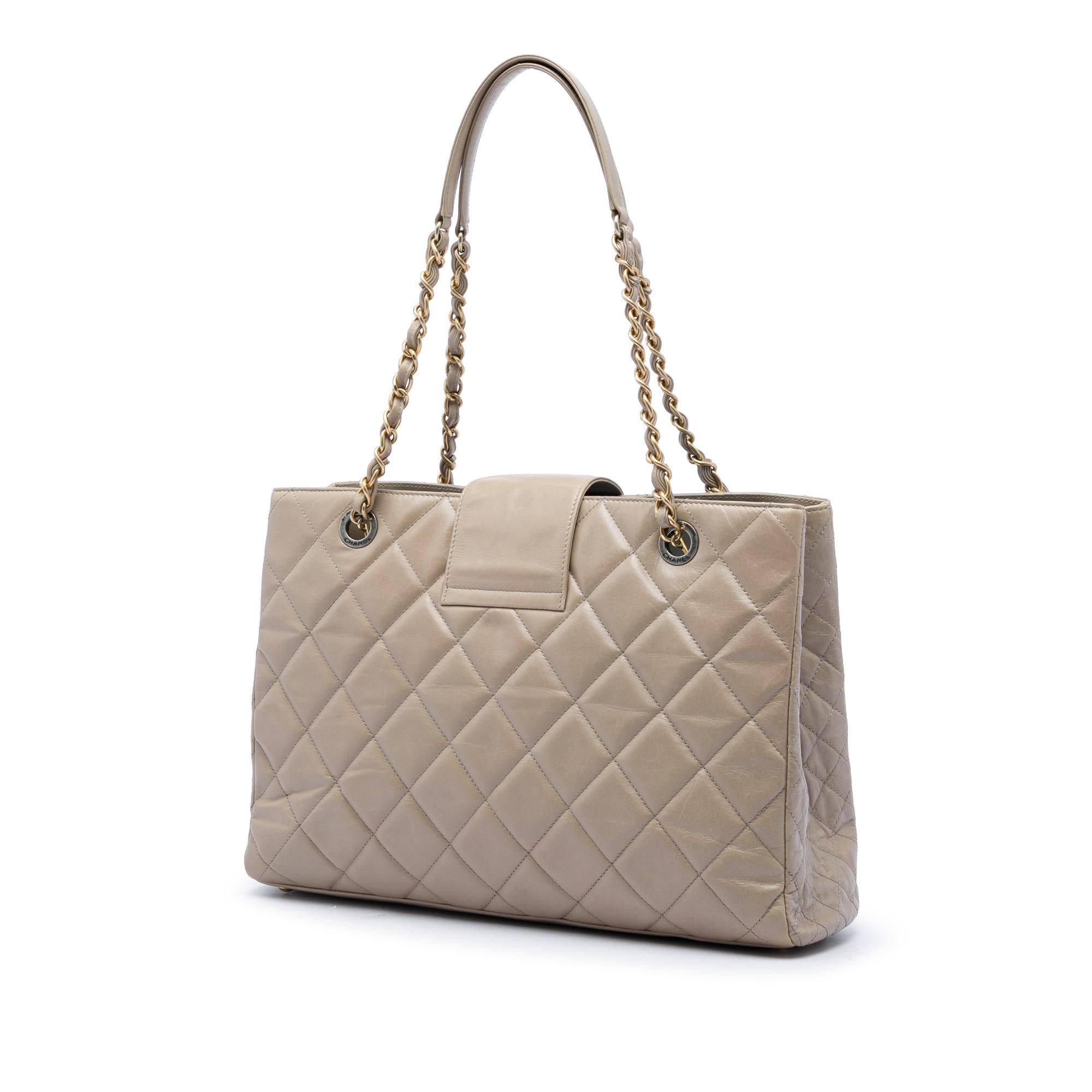 Chanel Quilted Glazed Calfskin Daily Walk Tote
