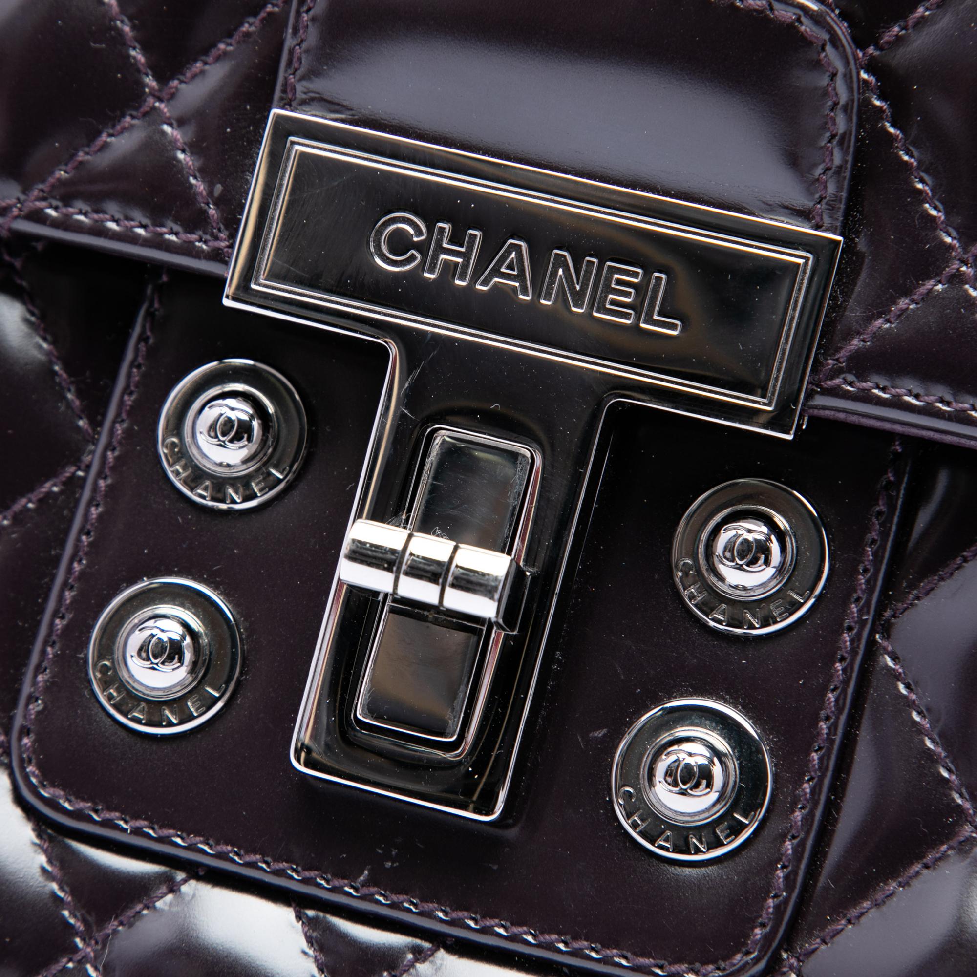 Chanel Quilted Glazed Calfskin Mademoiselle Lock Kelly Flap